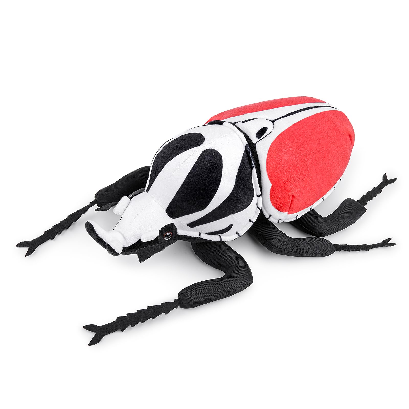 Red Goliath Beetle Plush Toy, Lifelike Red Goliath Beetle Stuffed Animals, Realistic Soft Red Goliath Beetle Plushie Model Toy, Unique Plush Gift Collection for Kids