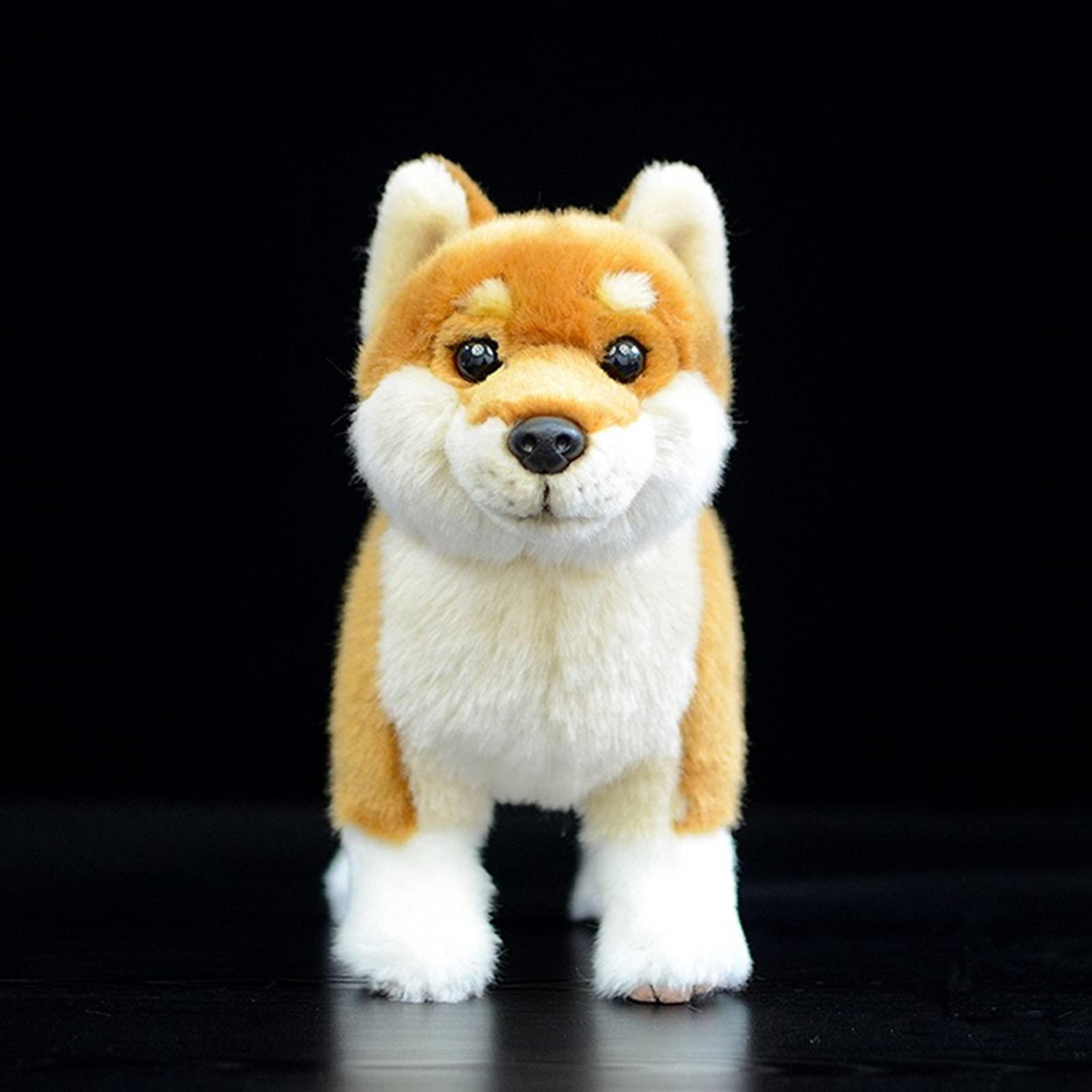 Simulation Shiba Inu Dog Plush Toy, Realistic Standing Shiba Inu Pet Dog Stuffed Animal Cute Dog Puppy Toy