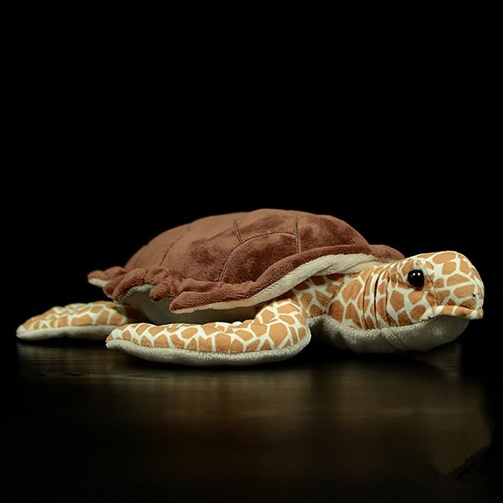 Simulation Turtle Stuffed Plush Toy, Lifelike Sea Creeping Animals Tortoise Rex Plushie Toys