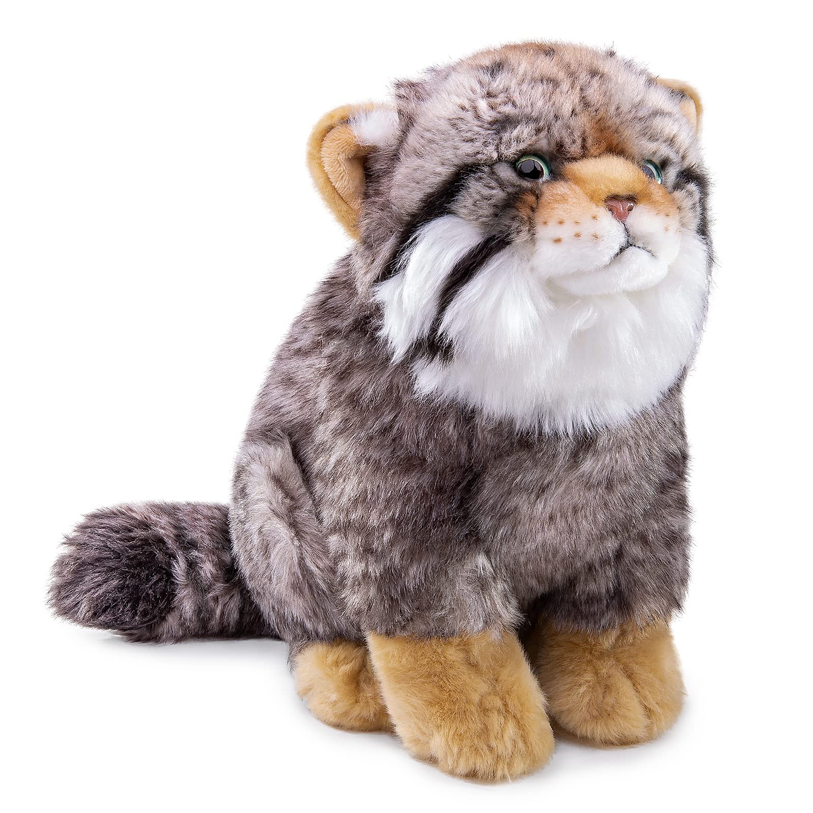 Pallas Cat Plush Toy, Simulation Soft Realistic Gray Pallas's Cat Stuffed Animals