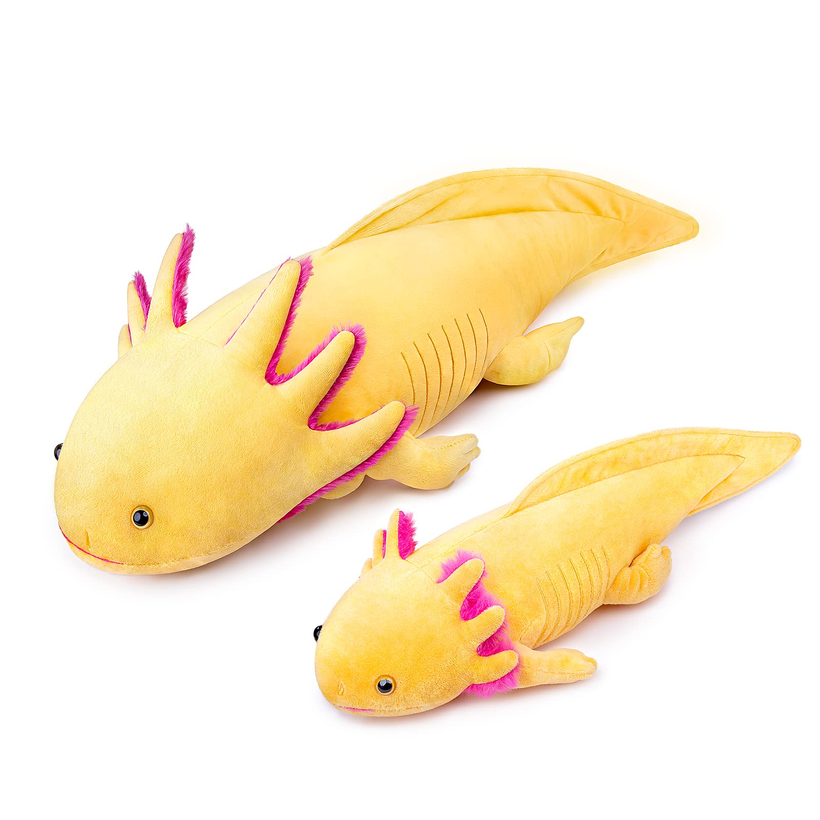 Axolotl Plush - Axolotl Stuffed Animal, Realistic Cute Ambystoma Creepy Amphibians Plush Toys