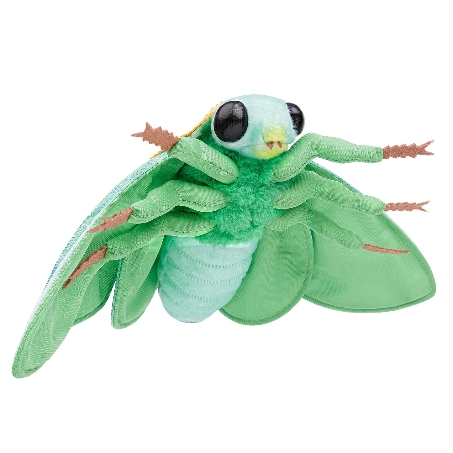 Simulation Emerald Moth Plush Toy, Realistic Emerald Moth Stuffed Animal Children's Toys