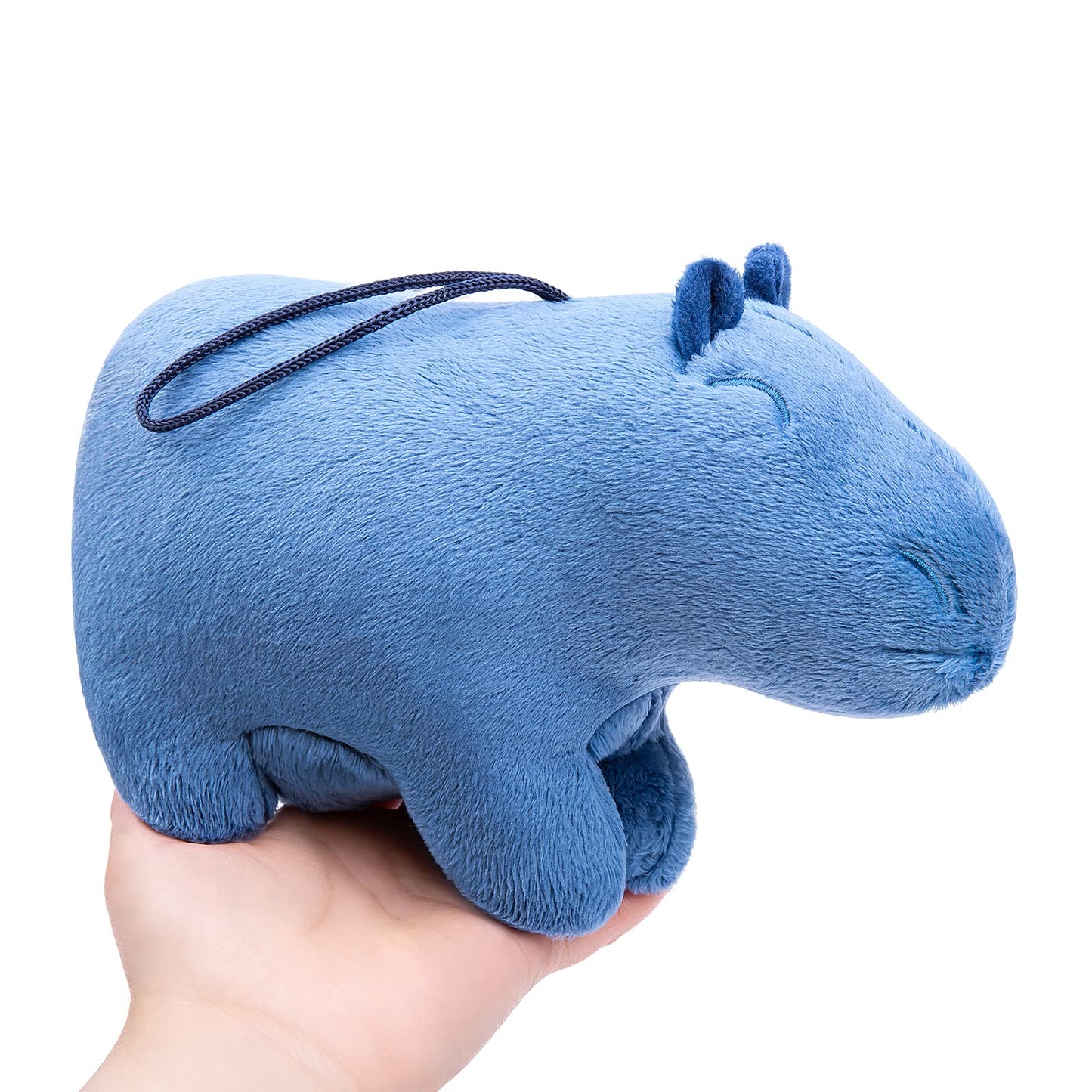 Capybara Stuffed Animals, Lifelike Little 8” Blue Capybara Plush Toy