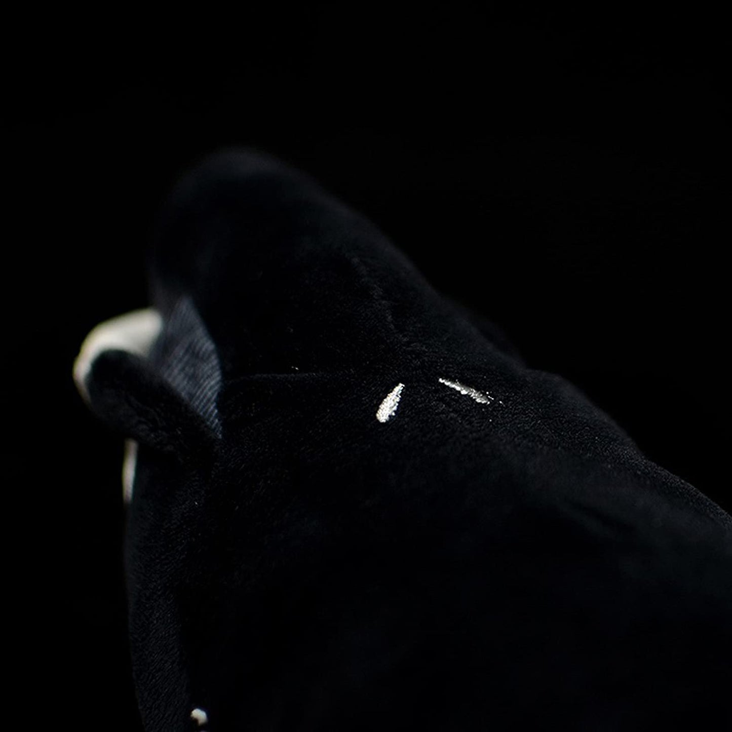 Simulation Bowhead Whale Plush Toy, Black Long Lifelike Whale Stuffed Toys