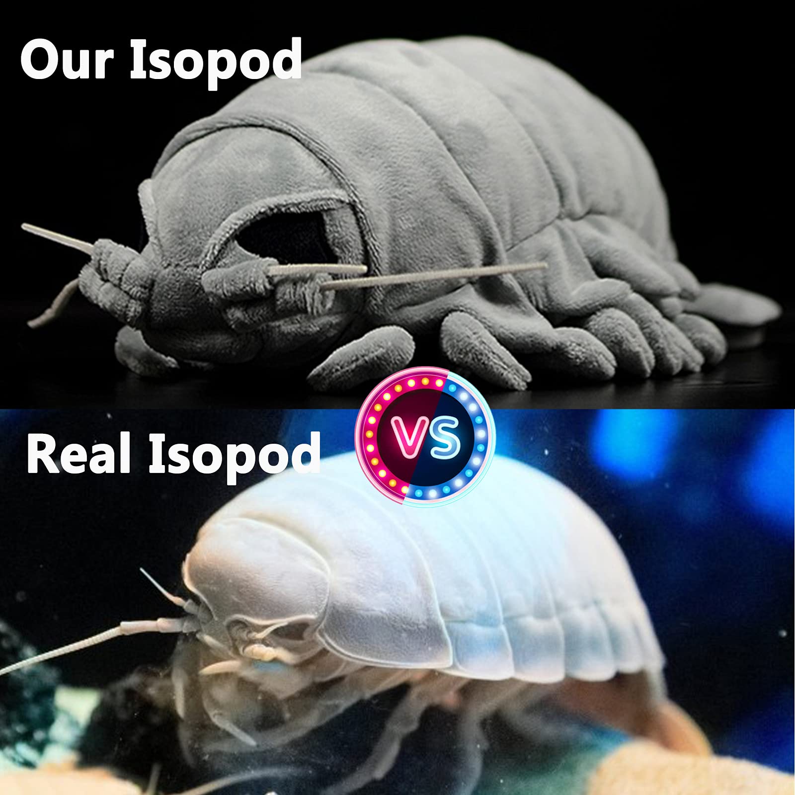Isopod Plush toy, Lifelike Isopod Weigted Stuffed Animal