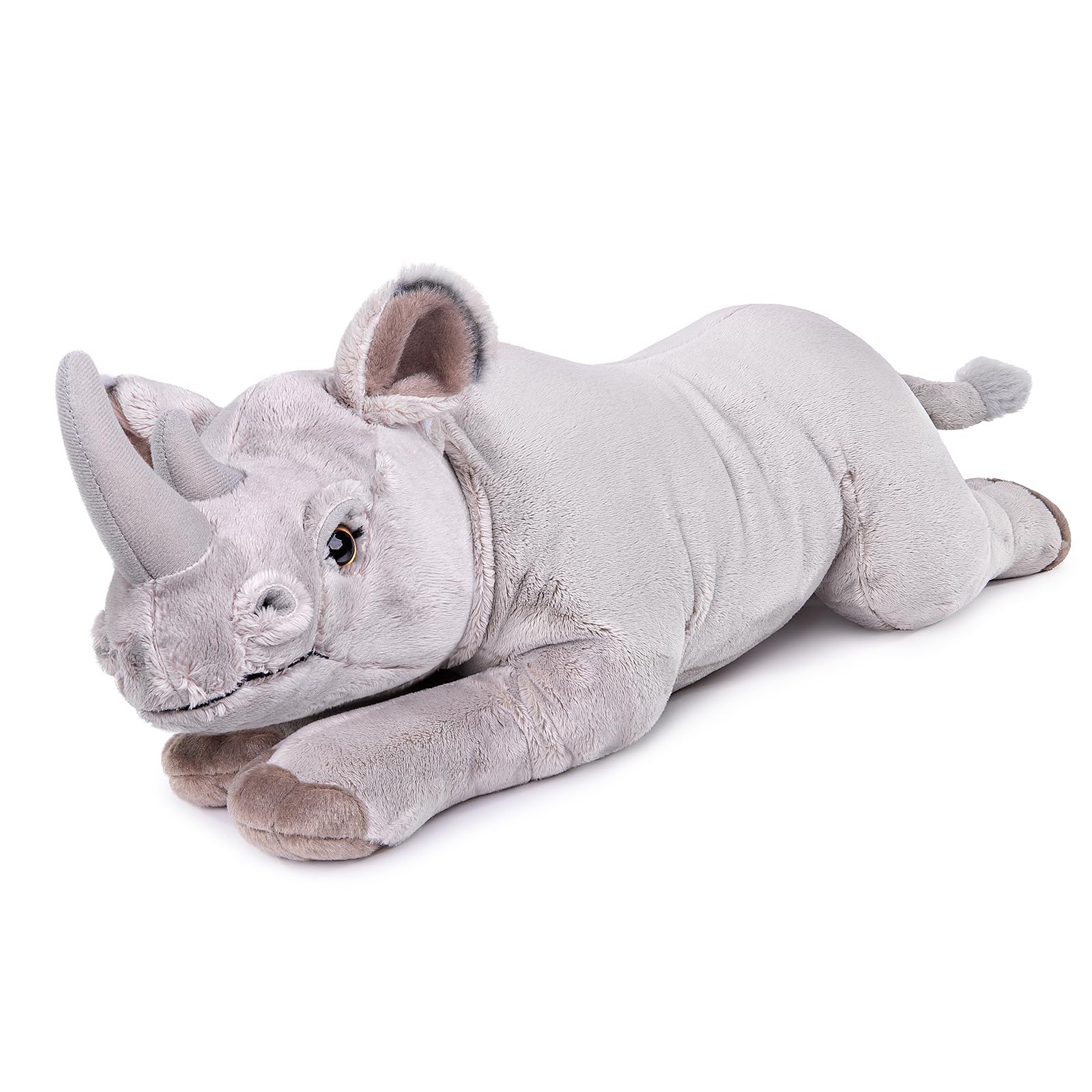 Rhino Plush, Realistic White Rhino Stuffed Animal