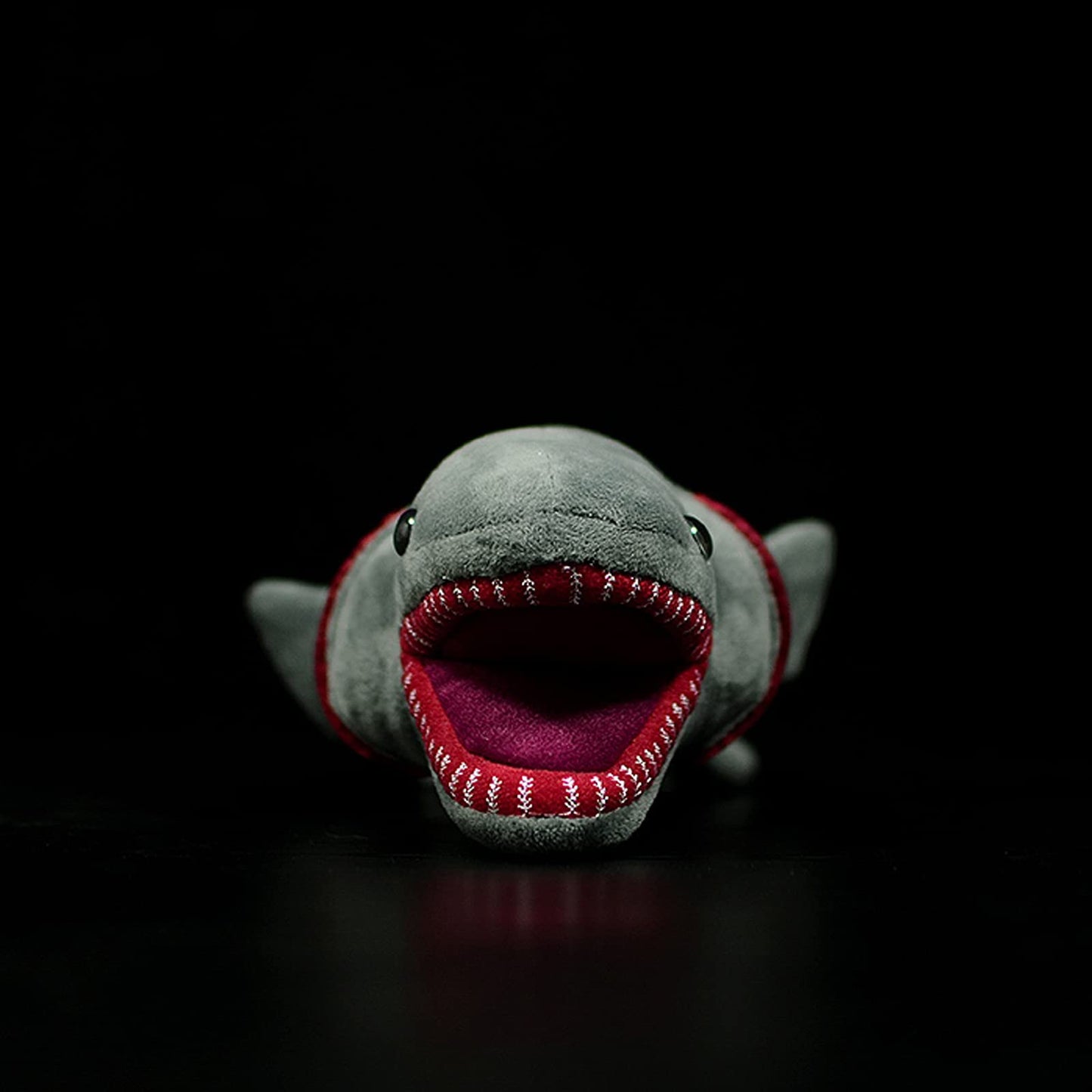 Realistic Frilled Shark Plush Toy, Simulation Grey Lifelike Frilled Six Gill Shark Stuffed Toys