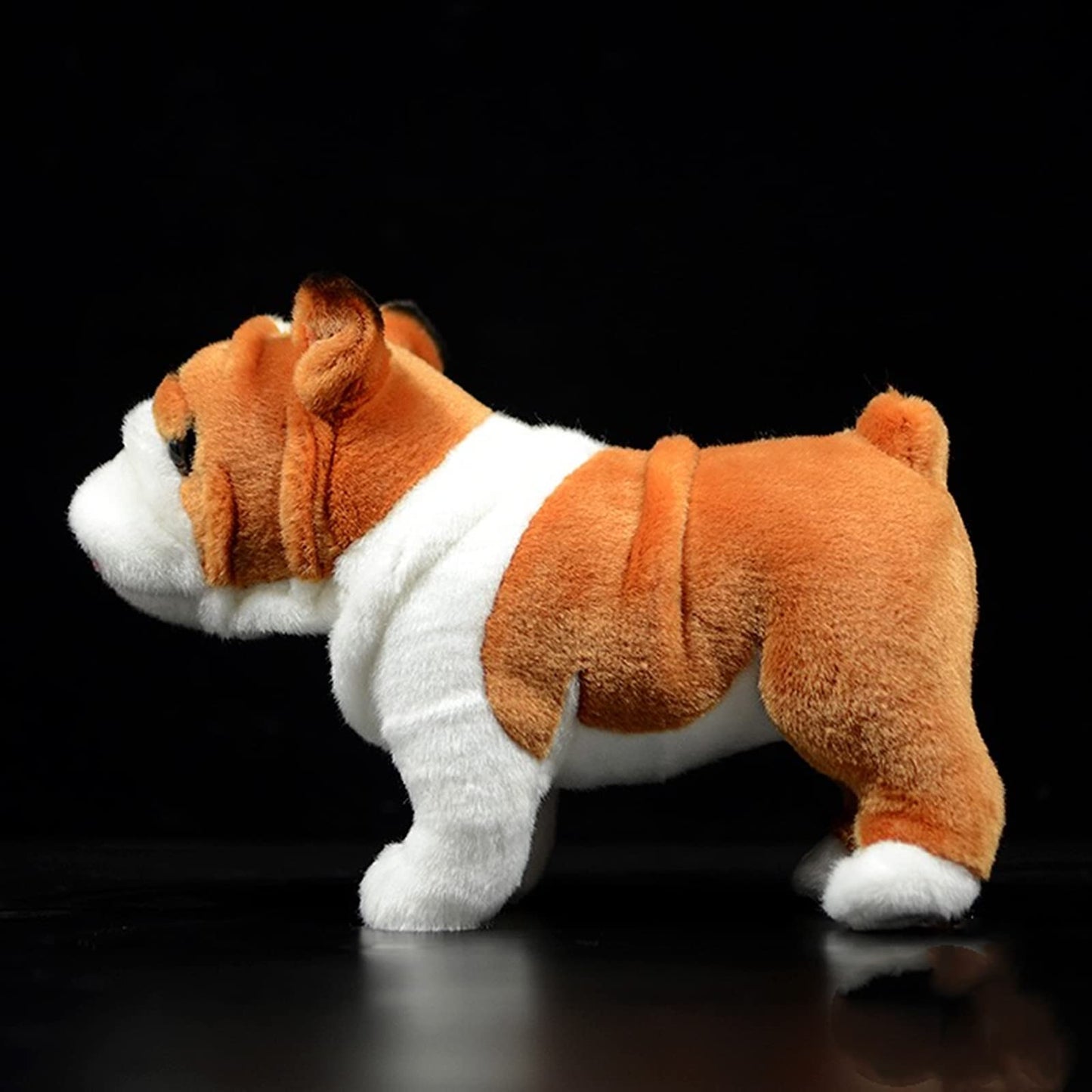 Bulldog Plush Toy, Realistic Standing Bulldog Dog Stuffed Animal, Cute Dog Puppy Plushie Toy