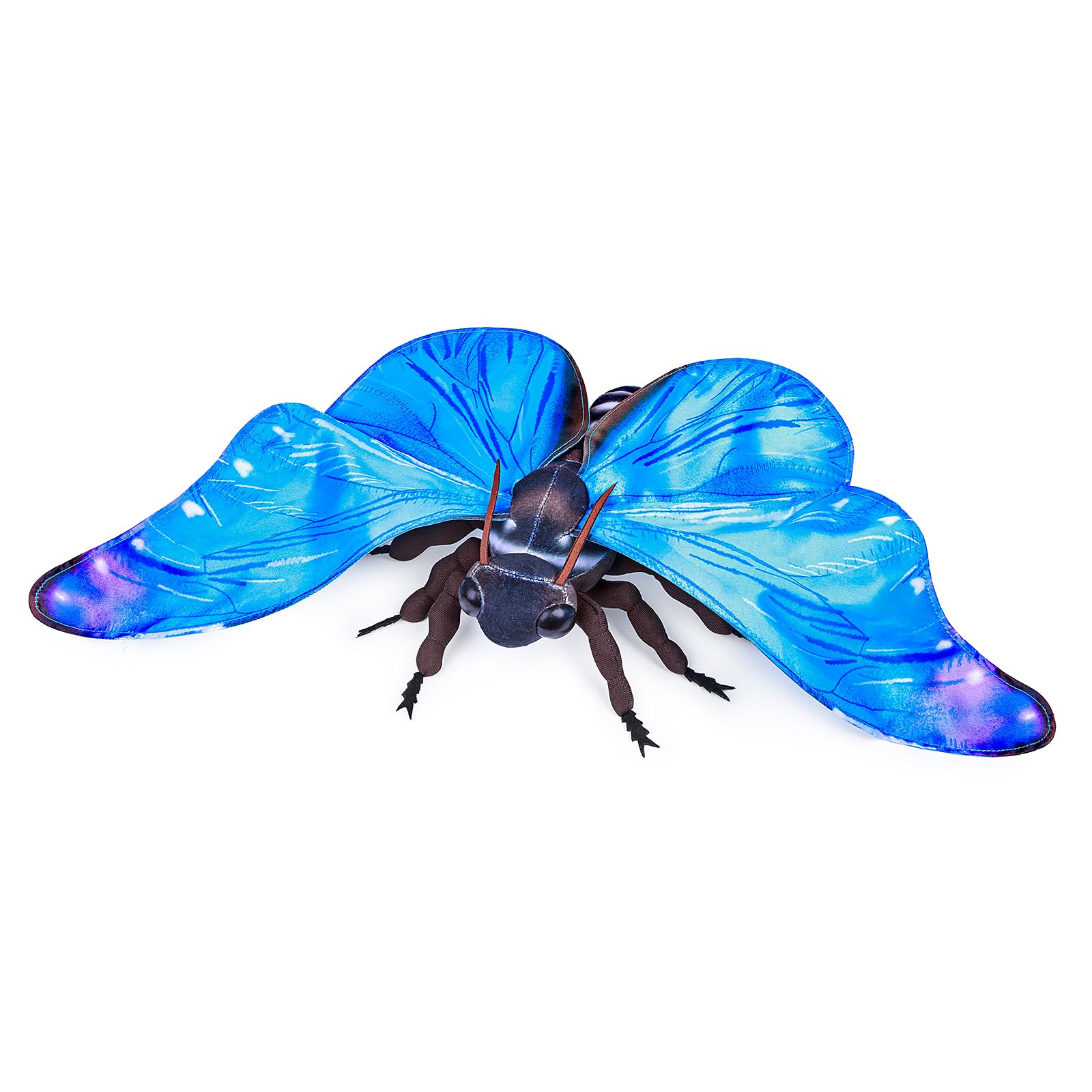Blue Morpho Butterfly Plush Toy, Lifelike Blue Morpho Butterfly Stuffed Animals 11in