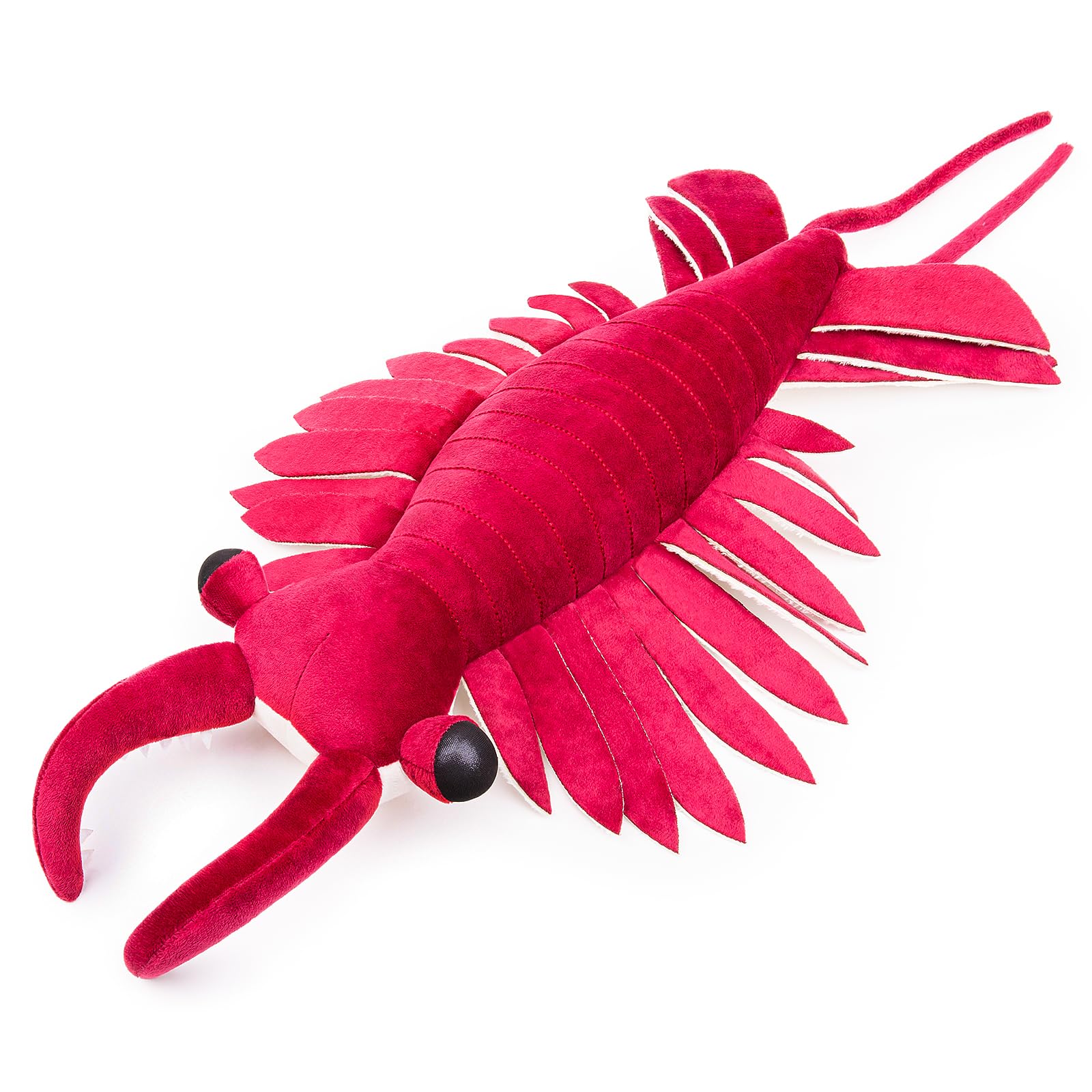 Realistic Anomalocaris Plush Toy - Lifelike 21" Purple Cambrian Ancient Organism Anomalocaris Shrimp Stuffed Animals