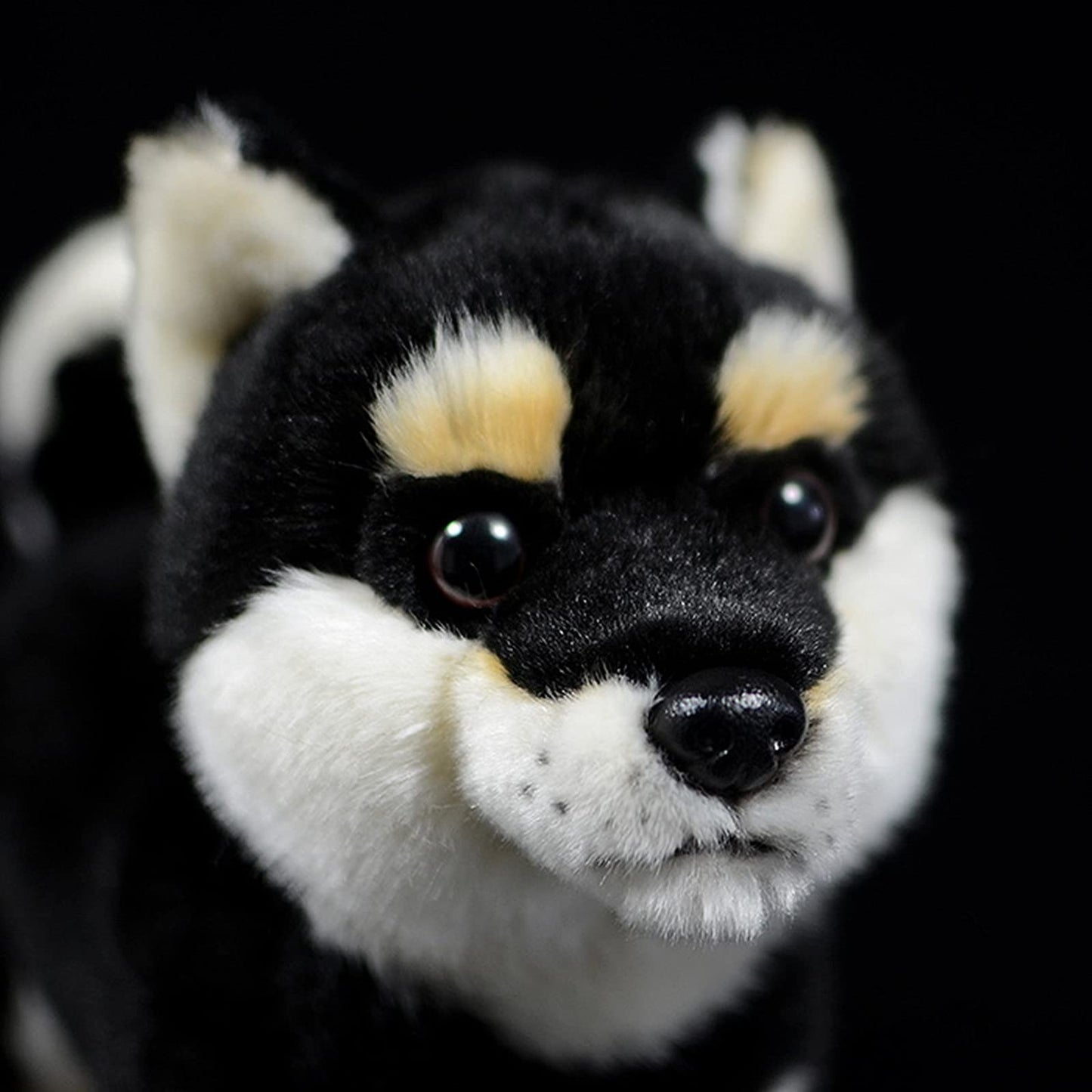 Simulation Shiba Inu Hund Plüschtier, realistisch stehend Shiba Inu Haustier Hund Stofftier süßes Hundewelpenspielzeug