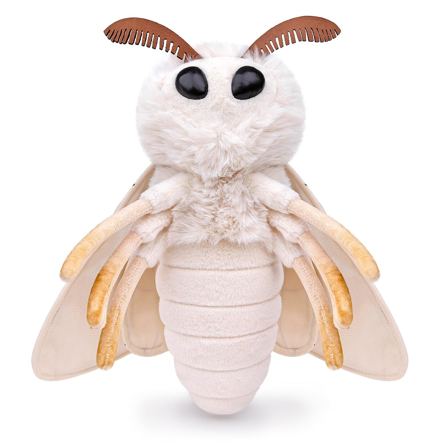 Rosy Maple Moth Stuffed Animal Moth Plush Pillow Toy, Funny Mothman Pillow Throw 12in
