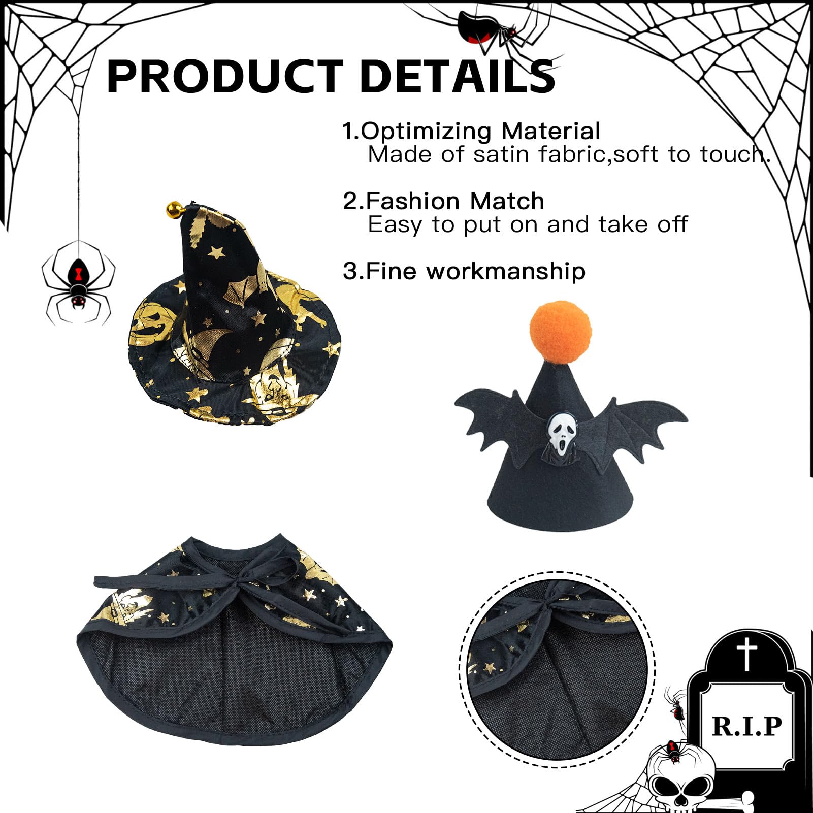 Crow Stuffed Animals, Realistic Standing Black Raven Plush Toy