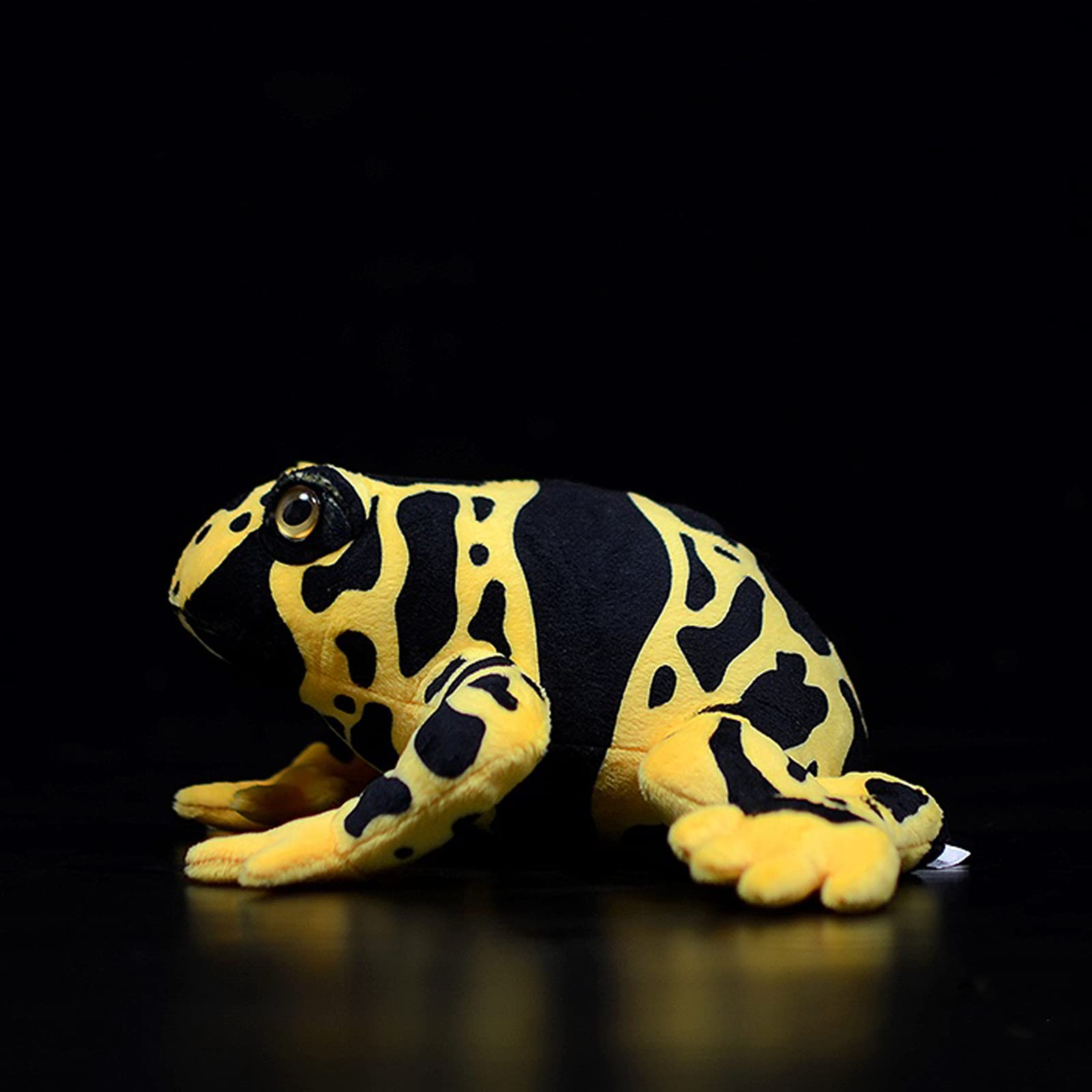 Simulation Yellow Frog Stuffed Plush Toy, Lifelike Wild Animals Poison Dart Poisondartfrog Plushie Toys