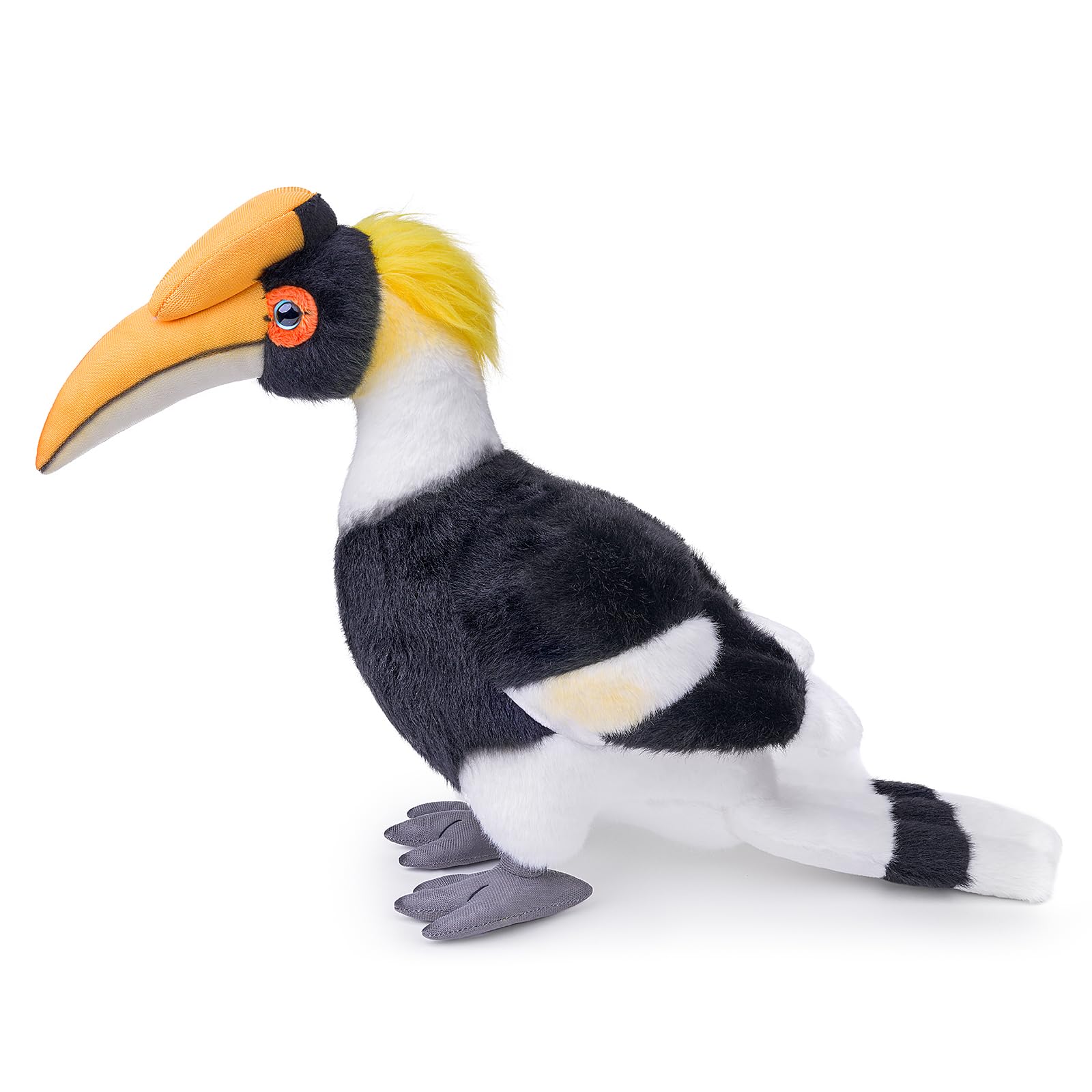 Malaysian Hornbill Plush Toy - Realistic Hornbill Stuffed Animals, Lifelike Animal Plushie Figure as Gift for Your Friends
