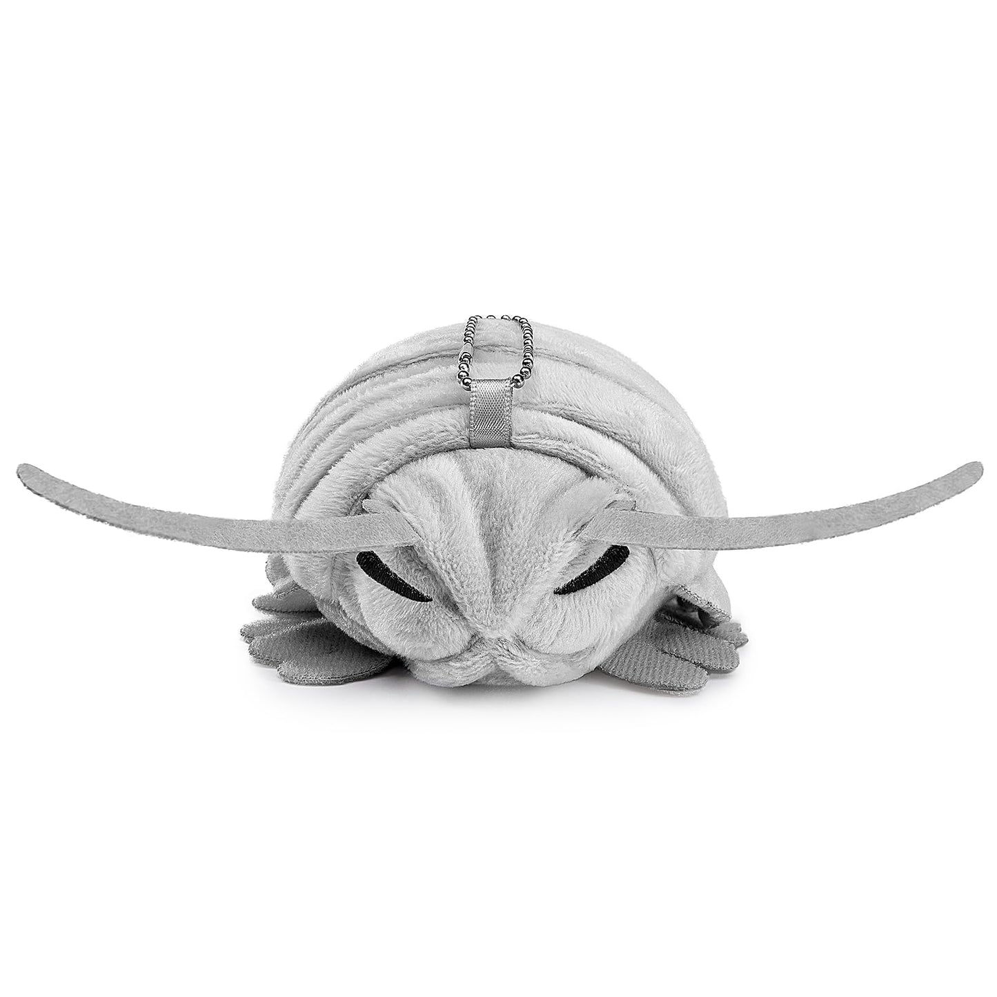 Isopod Plush Keychain Toy, Realistic Grey Isopod Stuffed Animals Keyring Pendant