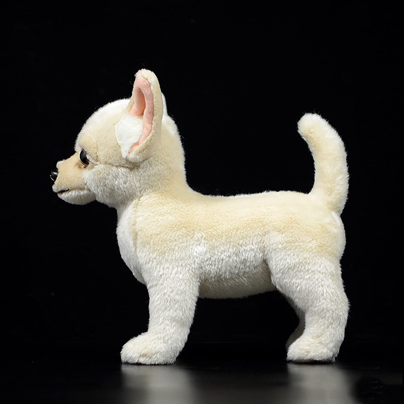 Simulation Chihuahua Dog Stuffed Animal, Cute Chihuahua Dog Plush Toy