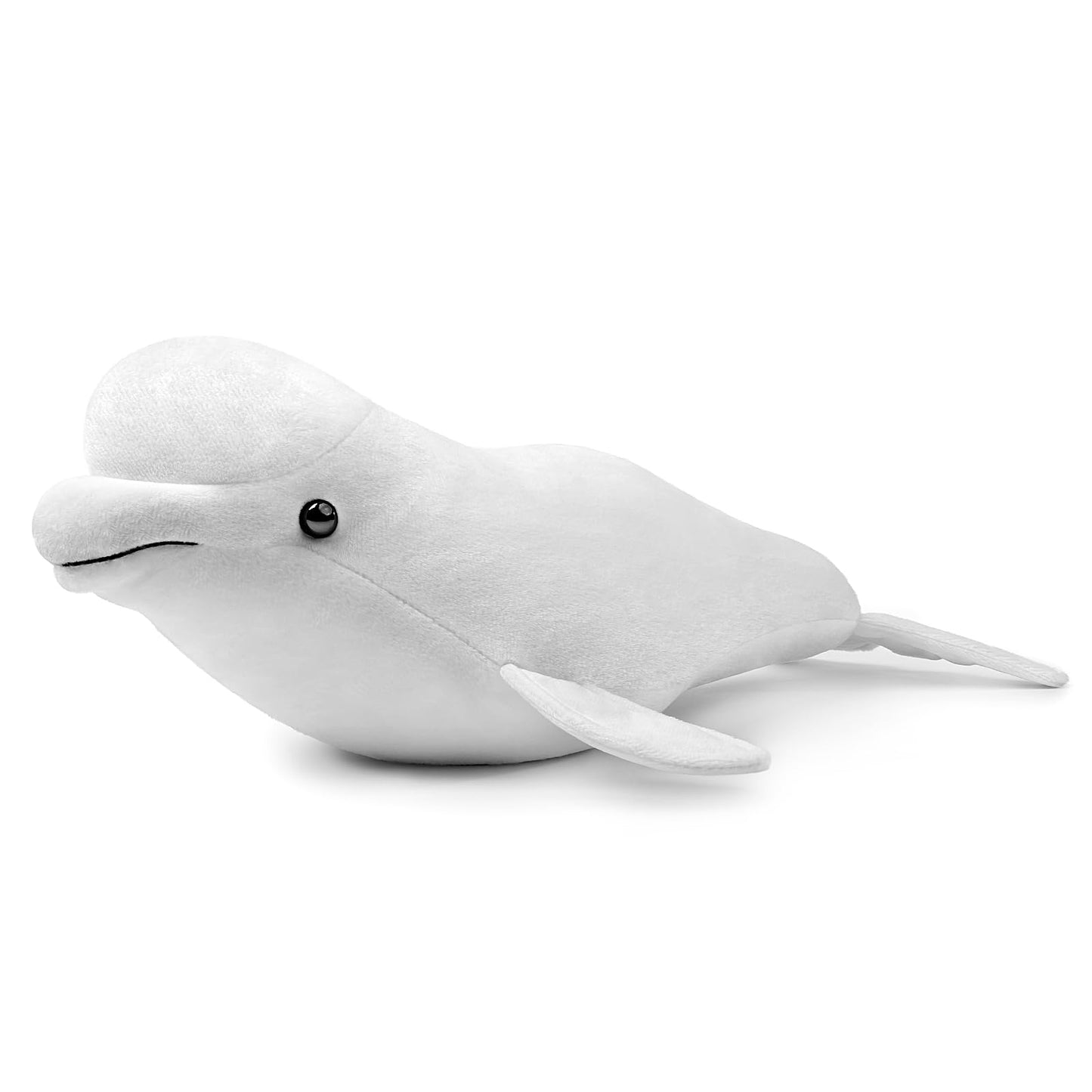 Simulation White Whale Plush Toy, Lifelike 20inch Whale Stuffed Toys