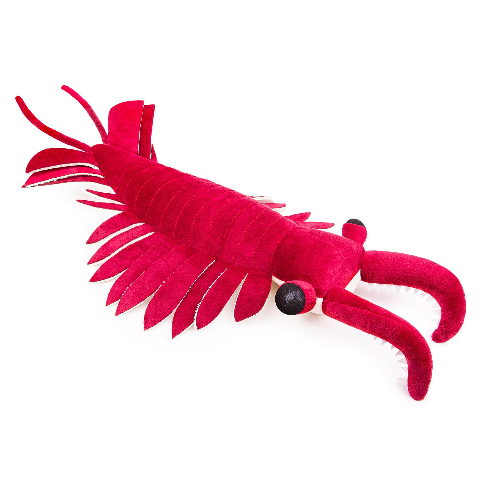 Realistic Anomalocaris Plush Toy - Lifelike 21" Purple Cambrian Ancient Organism Anomalocaris Shrimp Stuffed Animals