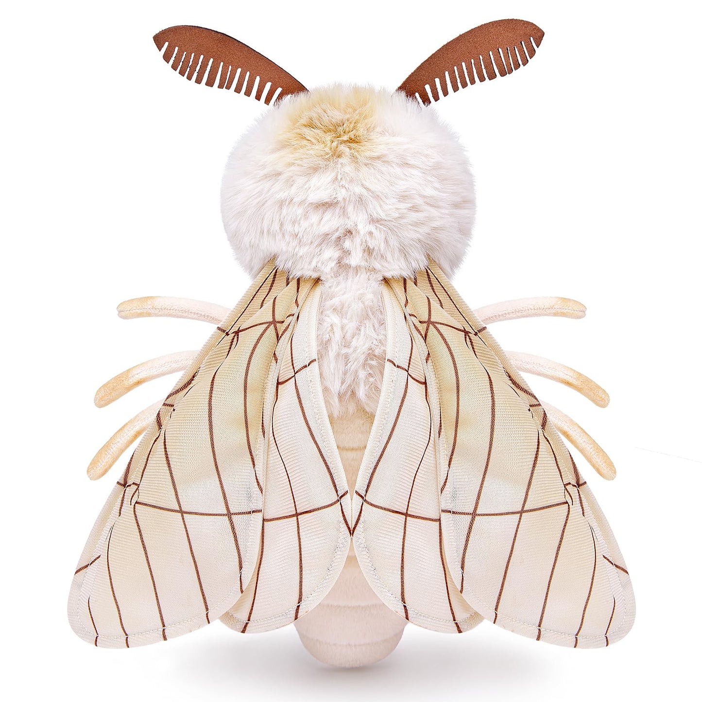 Rosy Maple Moth Stuffed Animal Moth Plush Pillow Toy, Funny Mothman Pillow Throw 12in