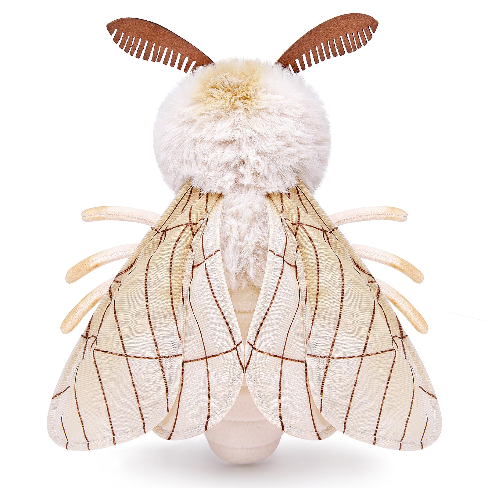 Rosy Maple Moth Stuffed Animal Moth Plush Pillow Toy, Funny Mothman Pillow Throw 12in