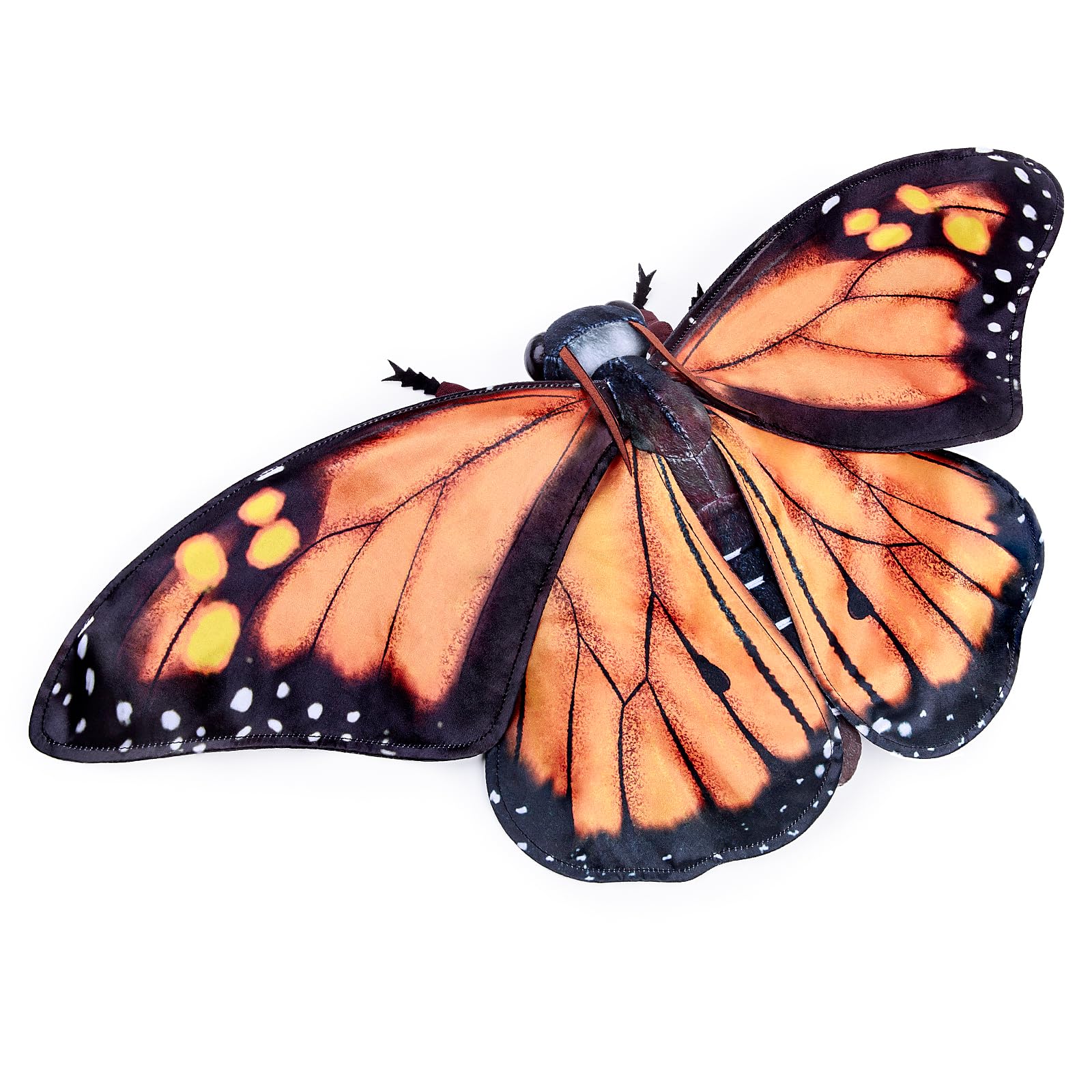 Monarch Butterfly Plush Toy, Lifelike Monarch Butterfly Stuffed Animals 11in, Realistic Soft Big Butterfly Plushie Model Toy, Unique Plush Gift Collection for Kids