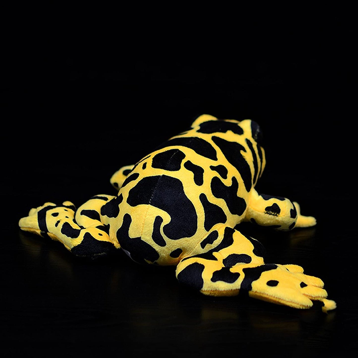 Simulation Yellow Frog Stuffed Plush Toy, Lifelike Wild Animals Poison Dart Poisondartfrog Plushie Toys