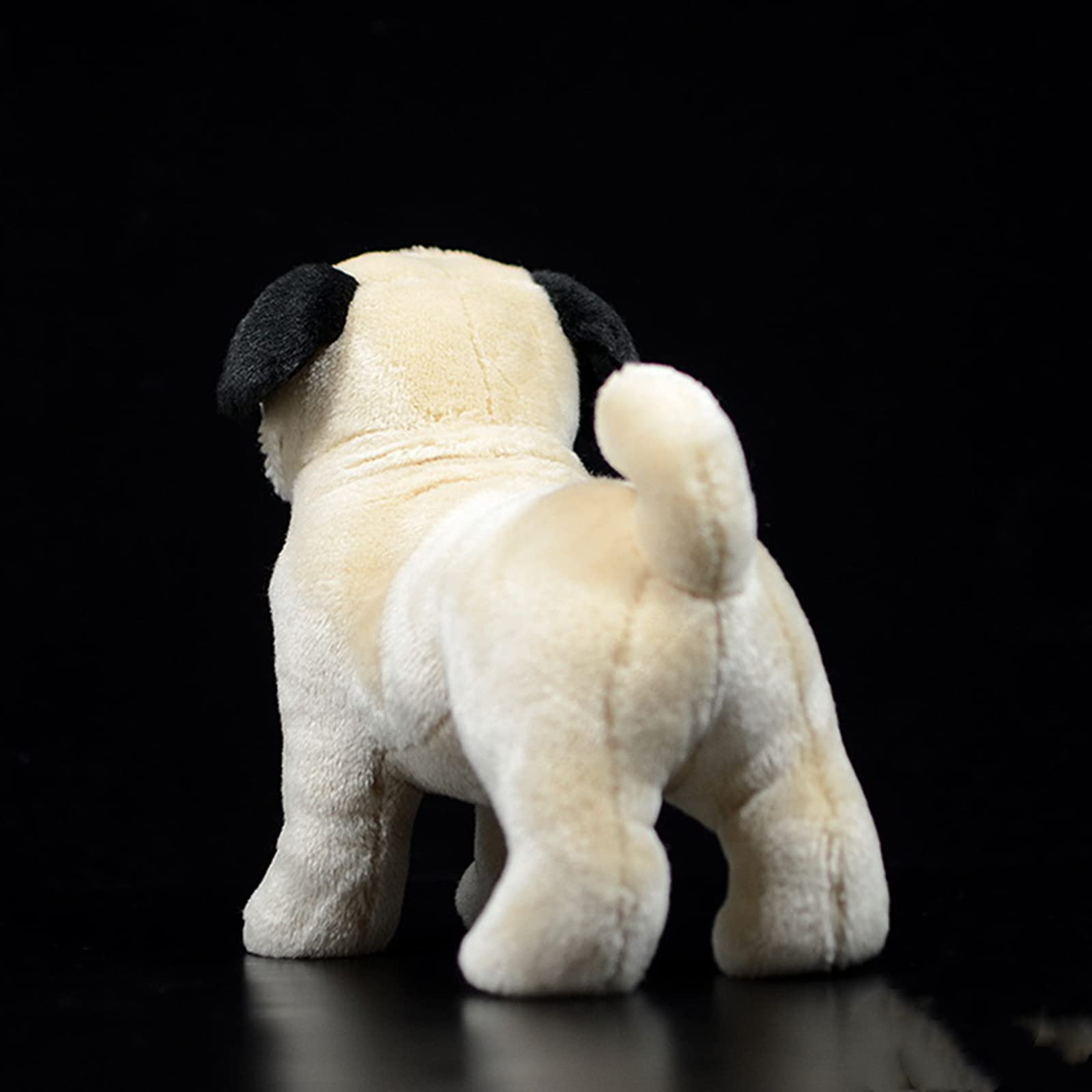 Pug Plush Toy, Realistic Standing Pug Dog Stuffed Animal