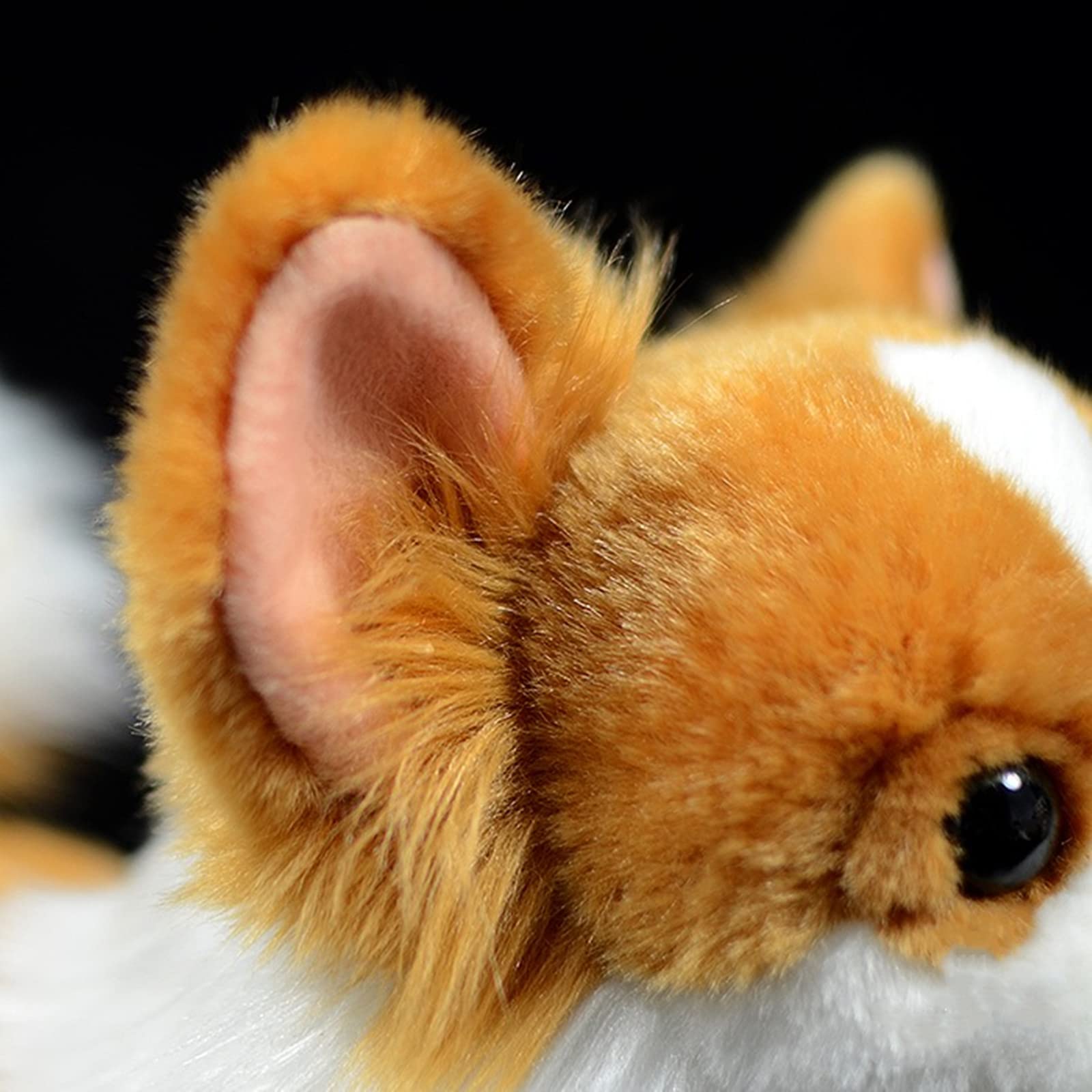 Simulation Pomeranian Plush Toy, Realistic Standing Pomeranian Pet Dog Stuffed Animal Cute Dog Puppy Model Toy