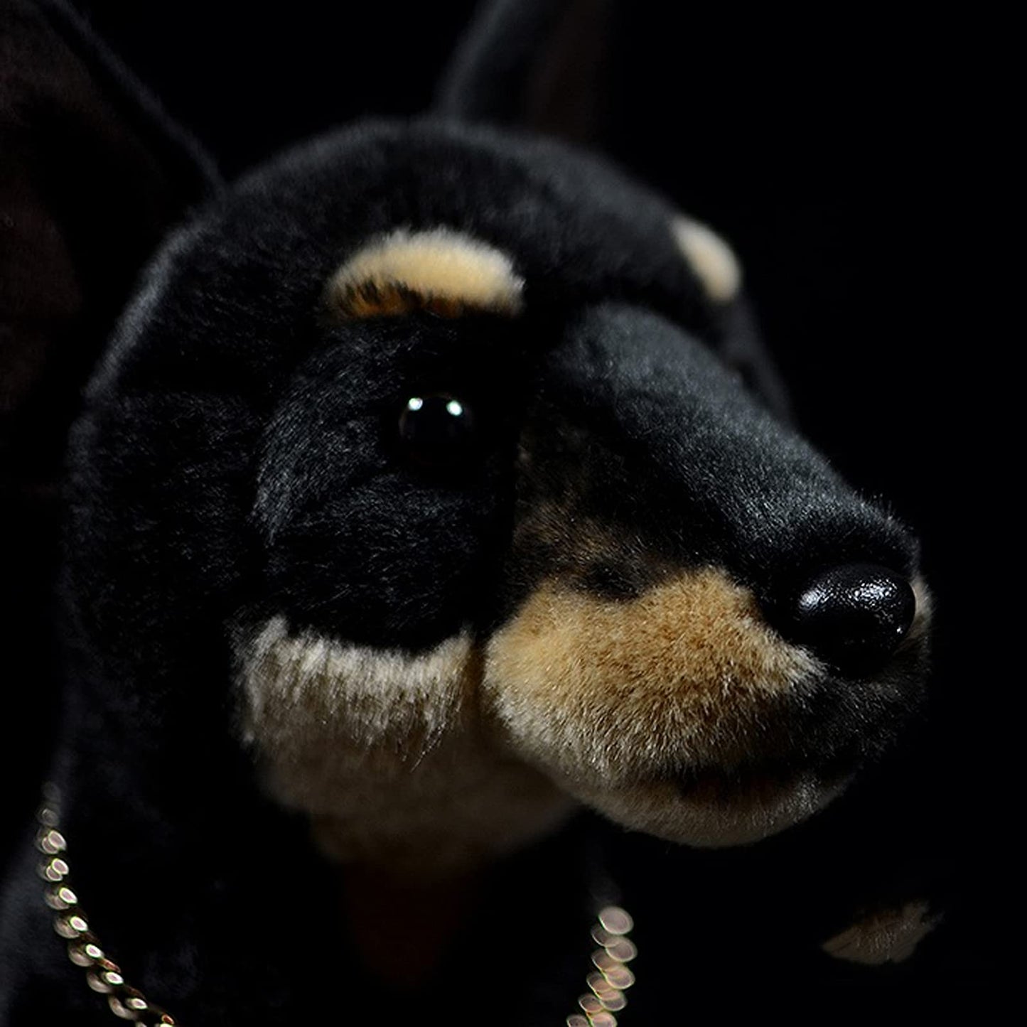 Simulation Dobermann Stofftier Welpe Hund Plüschtier