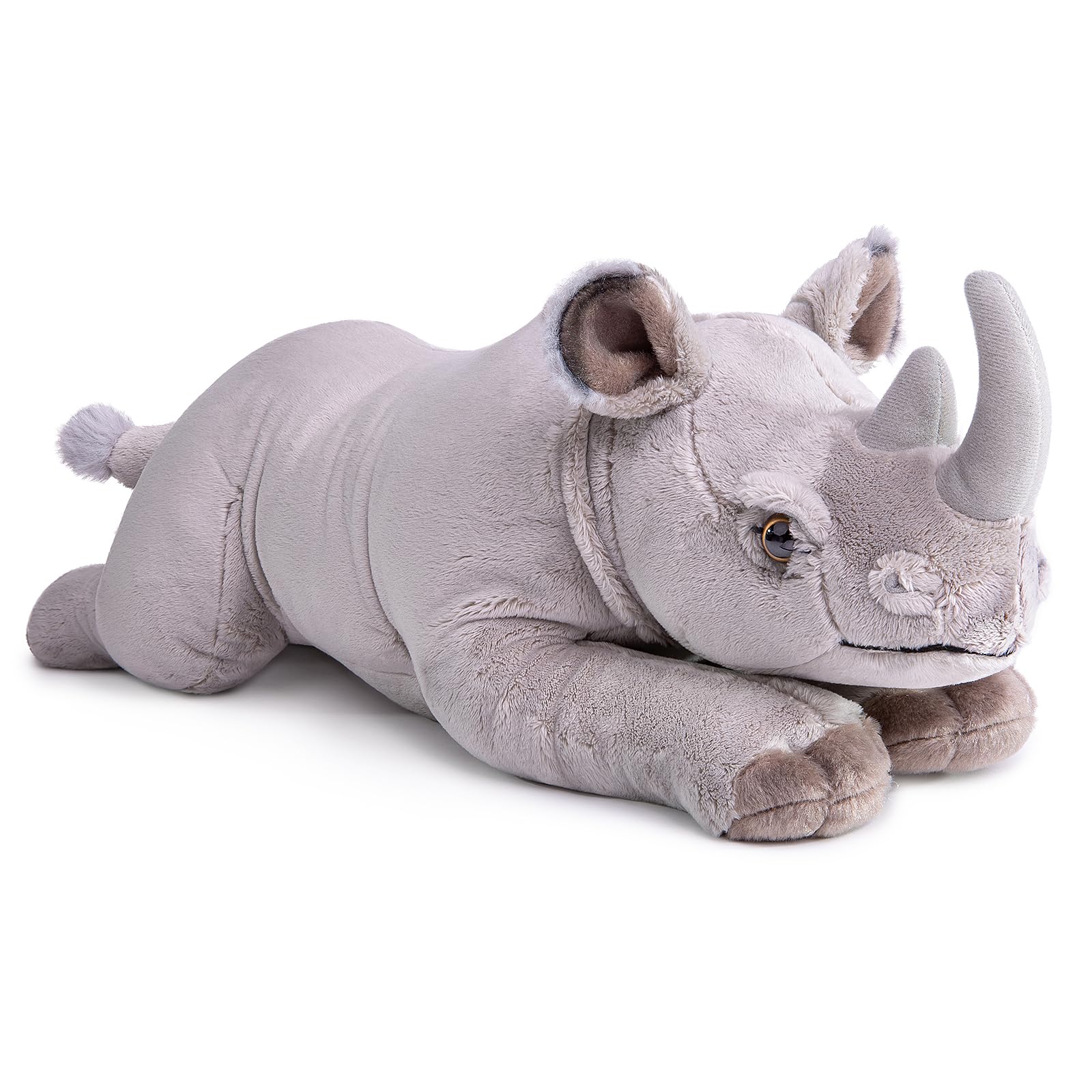 Rhino Plush, Realistic White Rhino Stuffed Animal