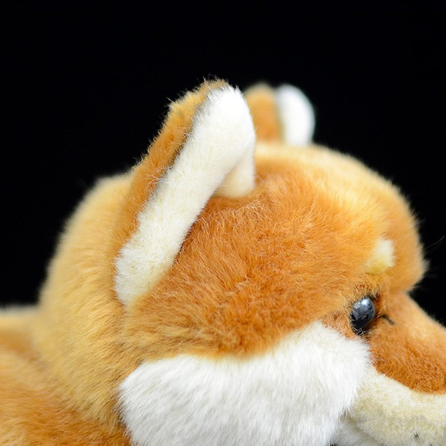 Simulation Shiba Inu Hund Plüschtier, realistisch stehend Shiba Inu Haustier Hund Stofftier süßes Hundewelpenspielzeug