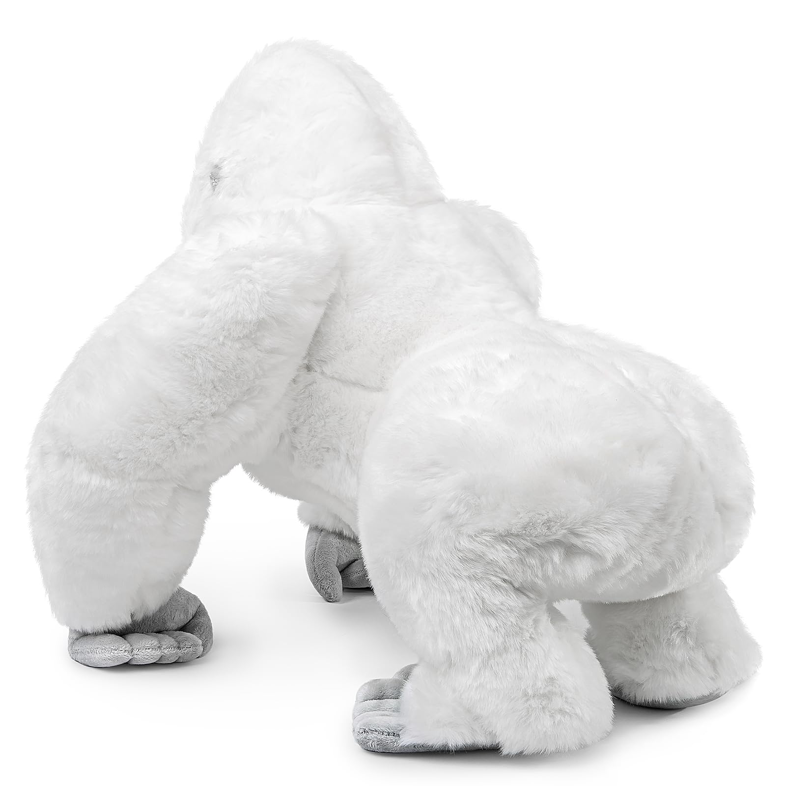 Albino Gorilla Plush Toy, Realistic Albino Gorilla Stuffed Animals, Unique Forest Plushie Toys