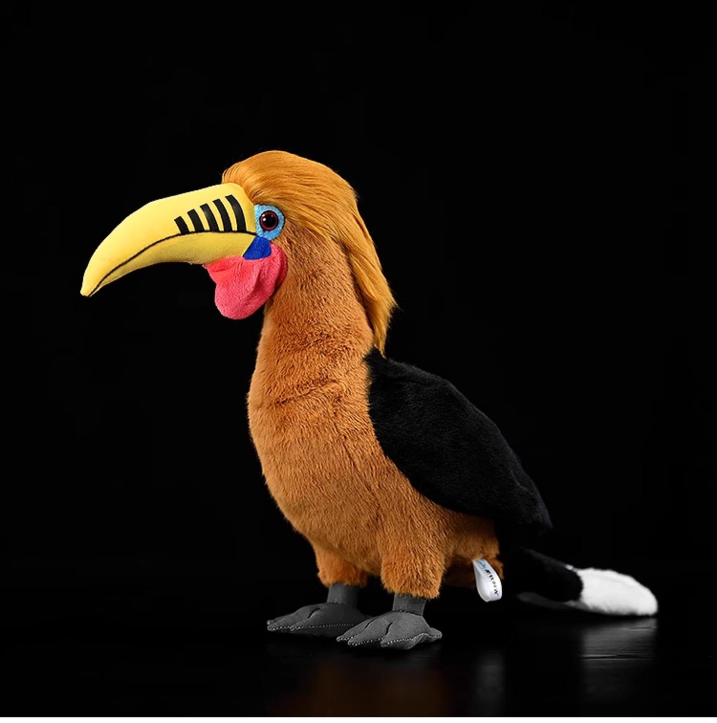 Malaysian Hornbill Plush Toy - Realistic Hornbill Stuffed Animals, Lifelike Animal Plushie Figure as Gift for Your Friends