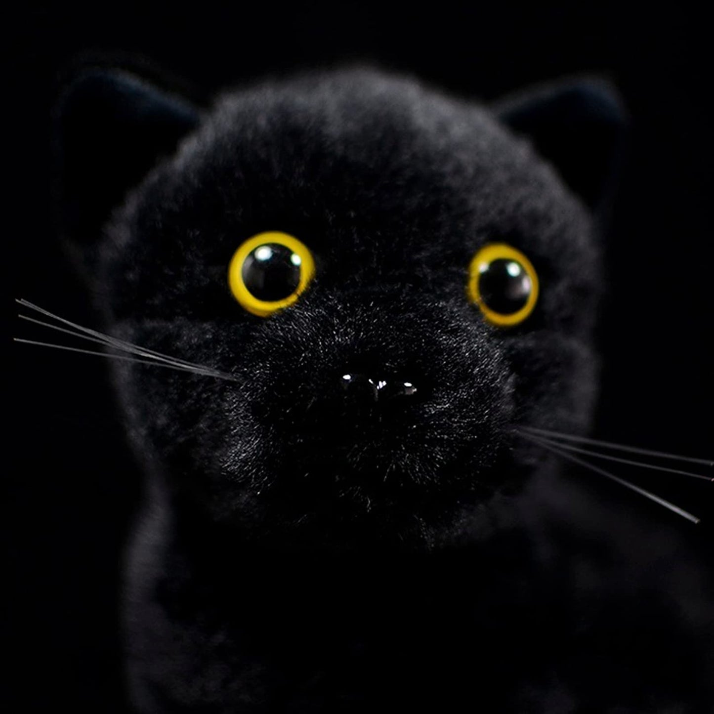 Black Cat Plush, Simulation Black Cat Stuffed Animal, Cute Plush Toy Pet Cat