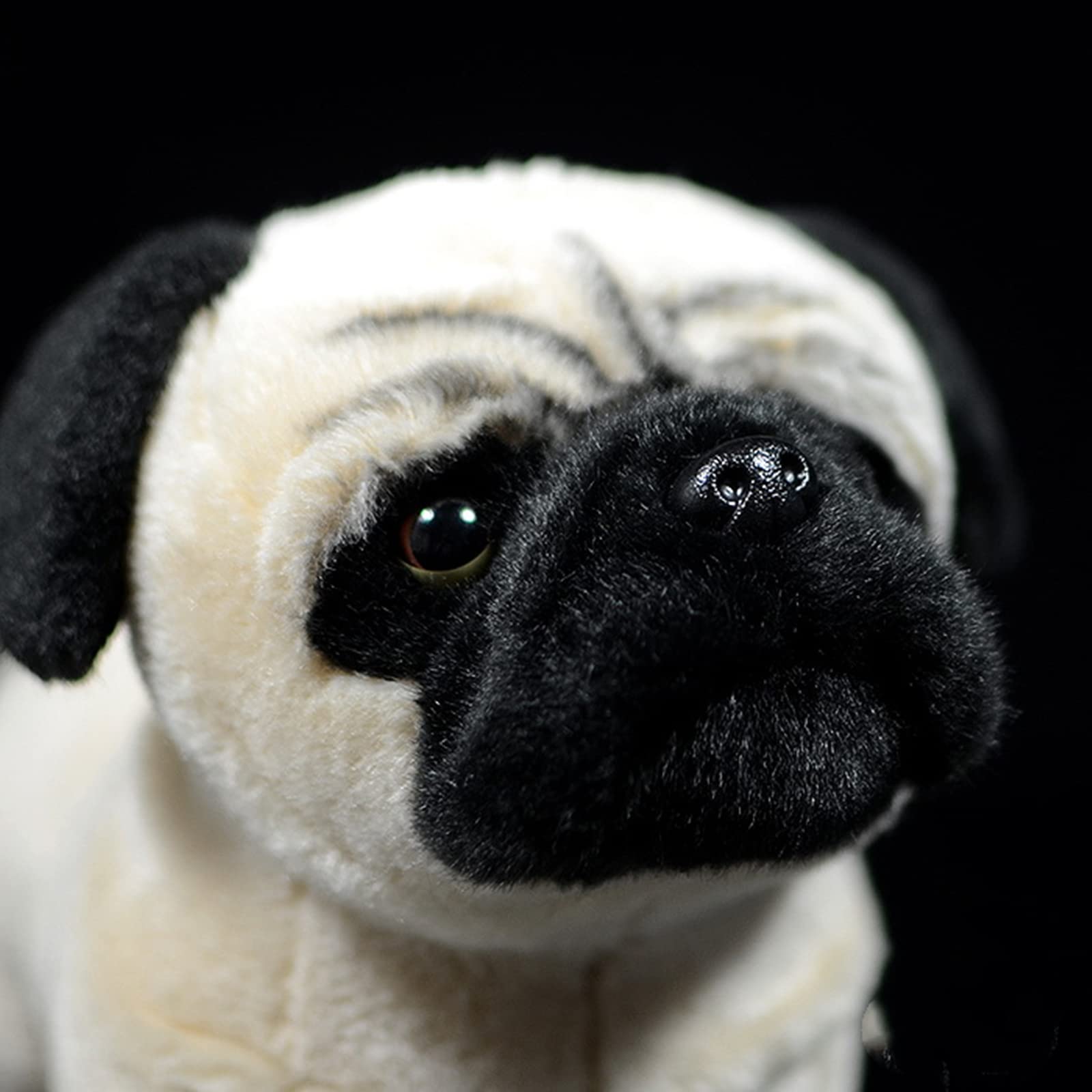 Pug Plush Toy, Realistic Standing Pug Dog Stuffed Animal