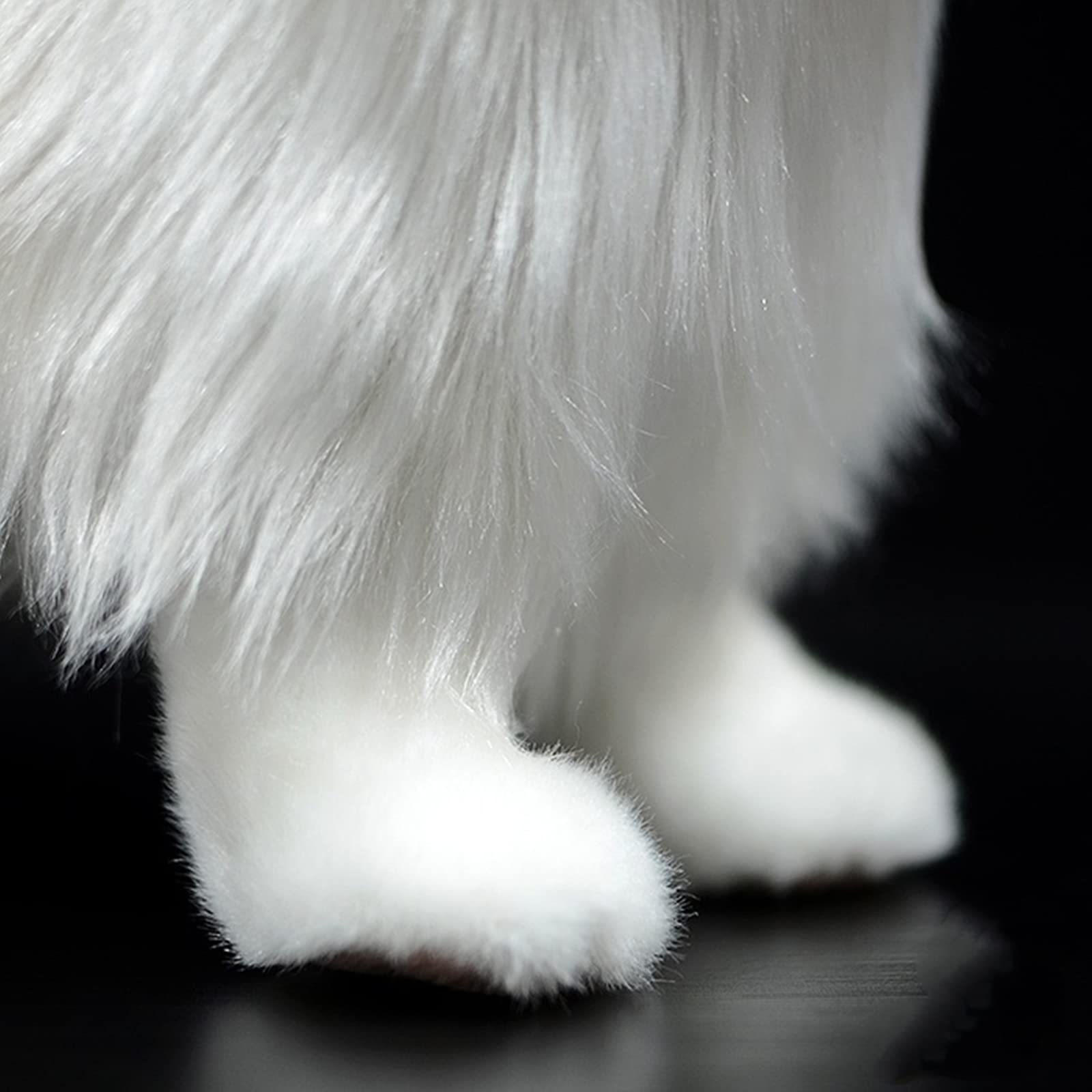 Simulation Pomeranian Plush Toy, Realistic Standing Pomeranian Pet Dog Stuffed Animal Cute Dog Puppy Model Toy