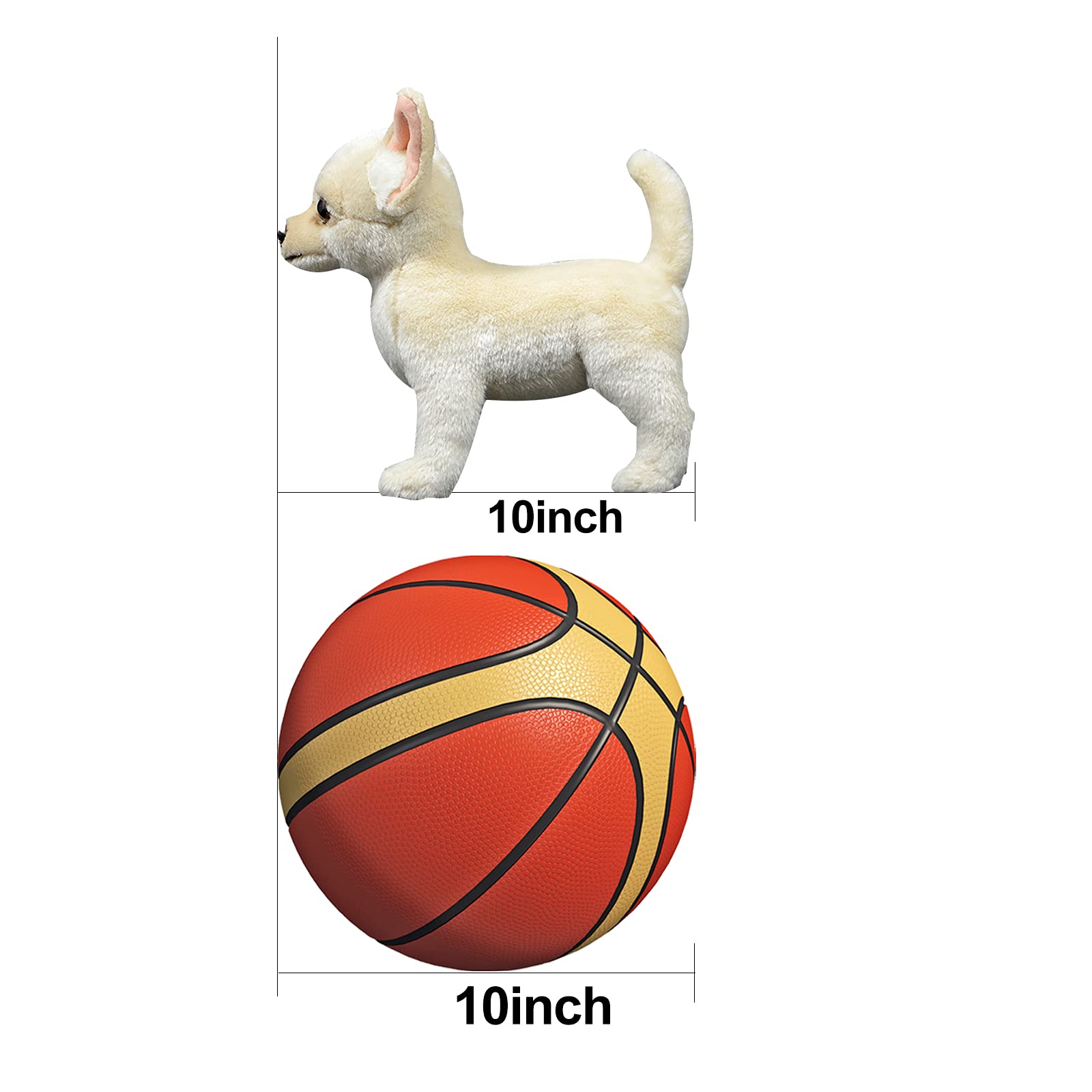 Simulation Chihuahua Dog Stuffed Animal, Cute Chihuahua Dog Plush Toy