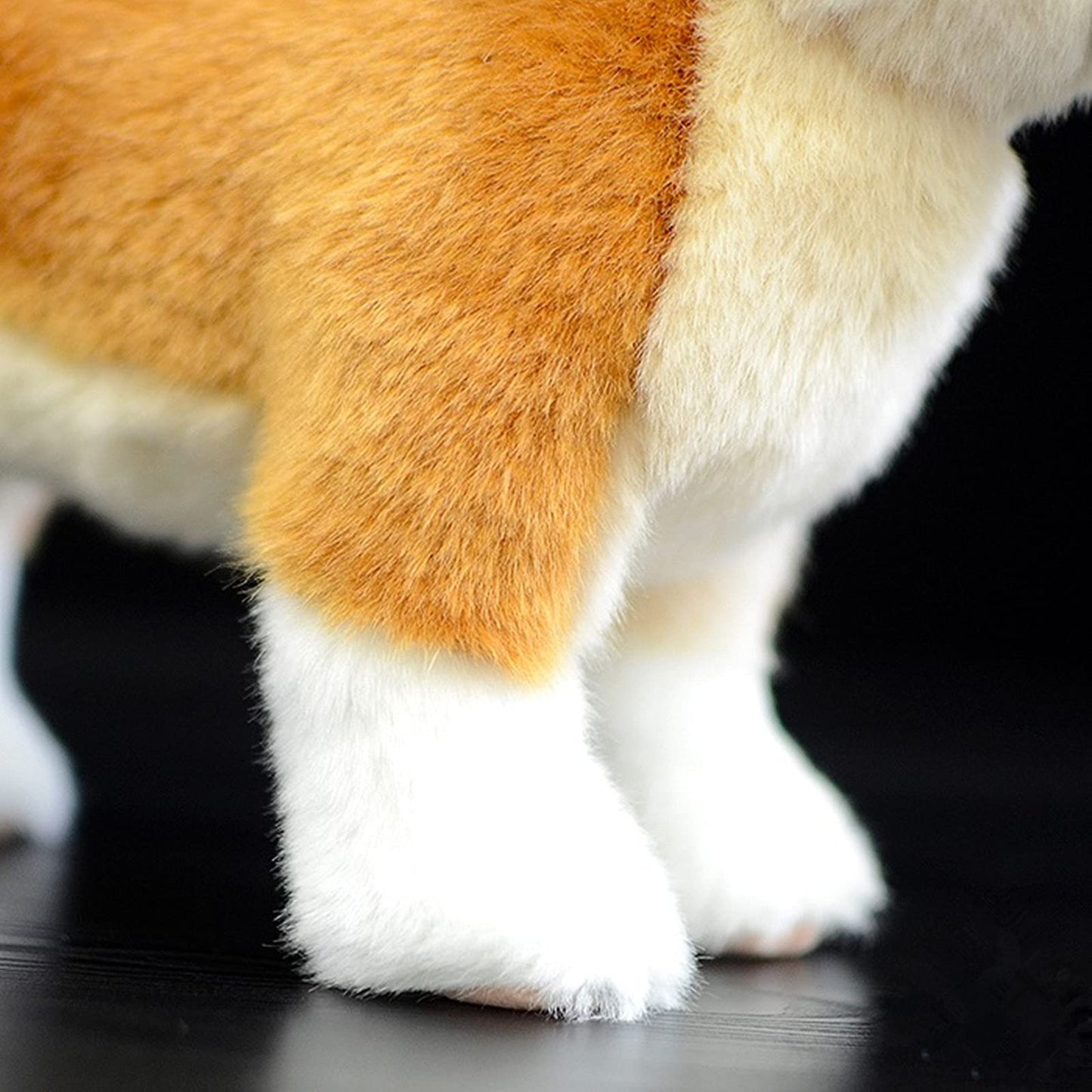 Simulation Shiba Inu Hund Plüschtier, realistisch stehend Shiba Inu Haustier Hund Stofftier süßes Hundewelpenspielzeug
