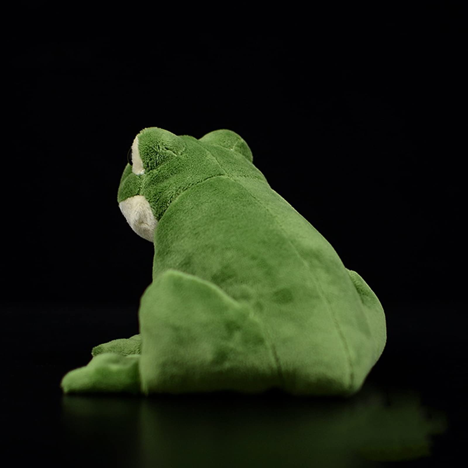Simulation Frog Plush Toy, Lifelike Green Frog Stuffed Animals Reptilian Plushie Toys