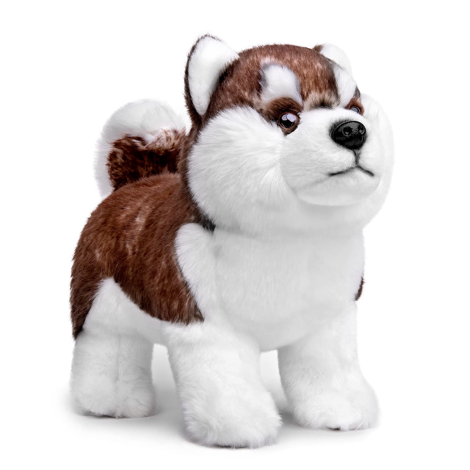 Alaskan Dog Stuffed Animal, 12inch Cute Alaskan Malamute Plush Toy