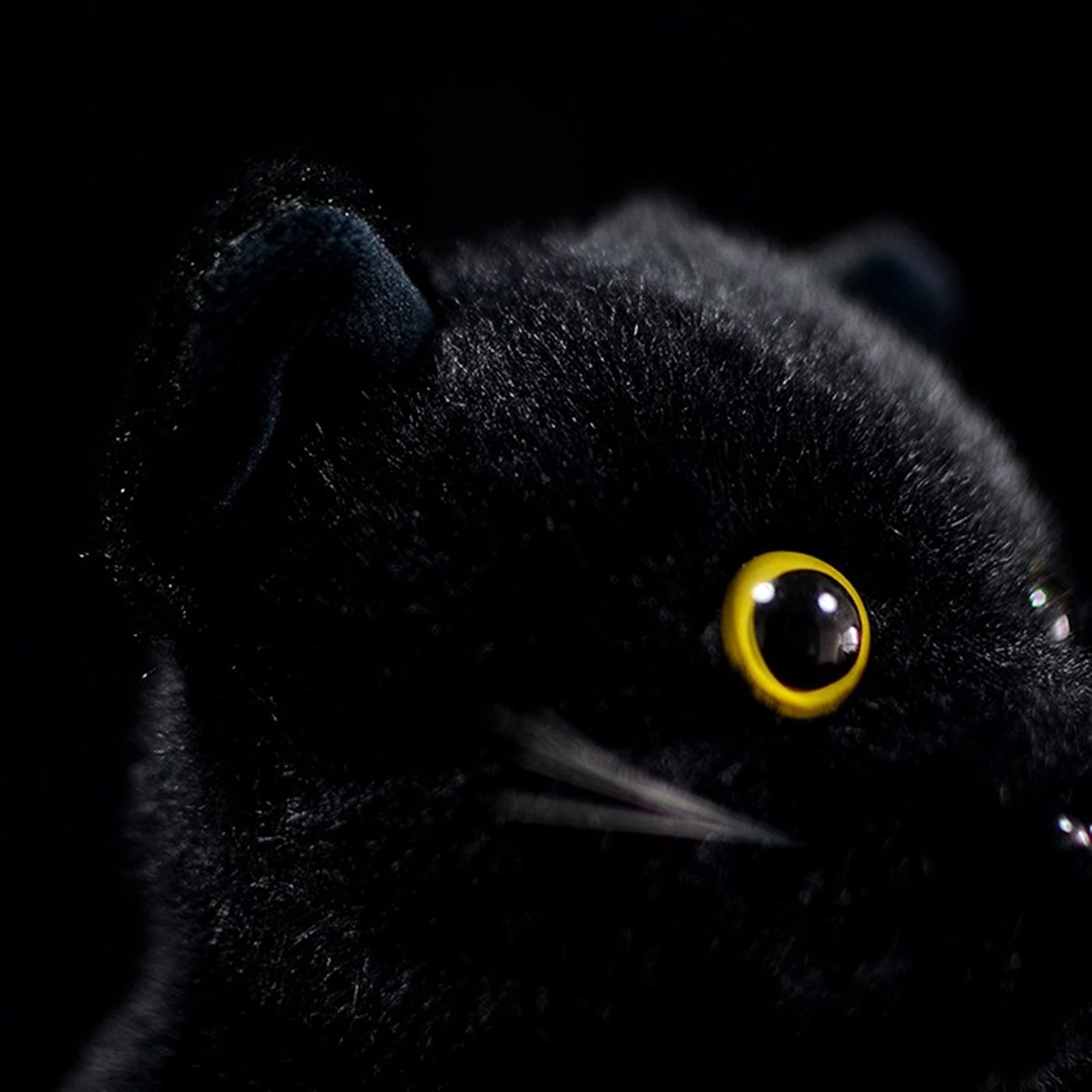 Black Cat Plush, Simulation Black Cat Stuffed Animal, Cute Plush Toy Pet Cat