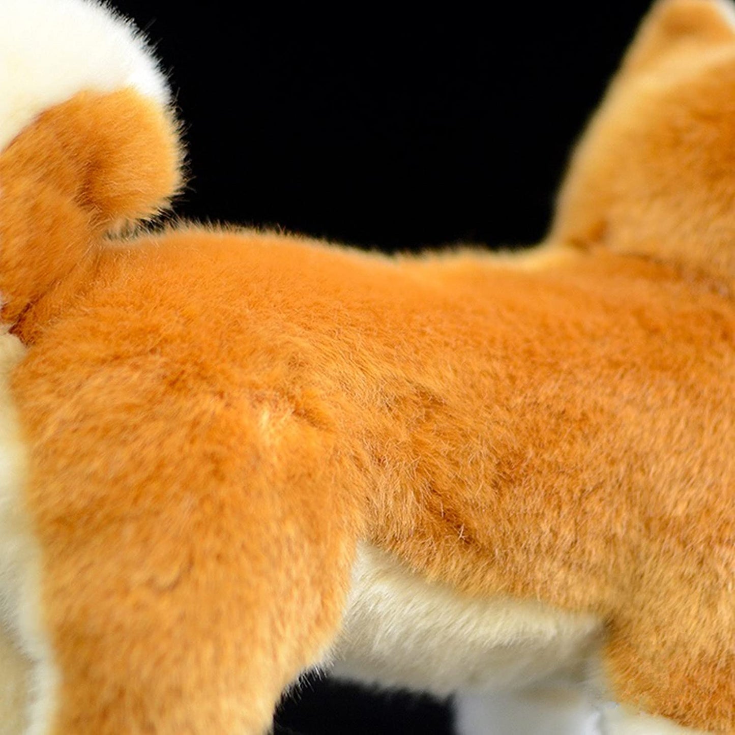 Simulation Shiba Inu Hund Plüschtier, realistisch stehend Shiba Inu Haustier Hund Stofftier süßes Hundewelpenspielzeug