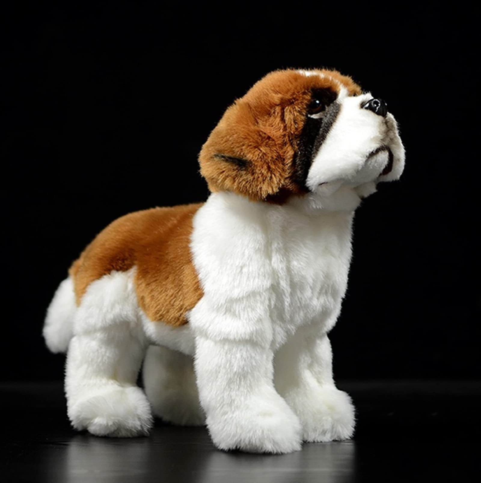 Simulation Saint Bernard Dog Plush Toy, Soft Saint Bernard Pet Dog Stuffed Animal toy