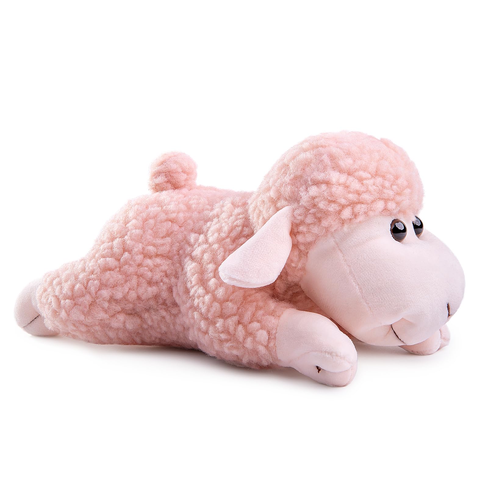 3 Pcs Stuffed Sheep Animals, 6.5 inch - 8.8 inch Cute Lamb Plush Toy as Gift for Your Kids (Sitting, Standing, Lying)
