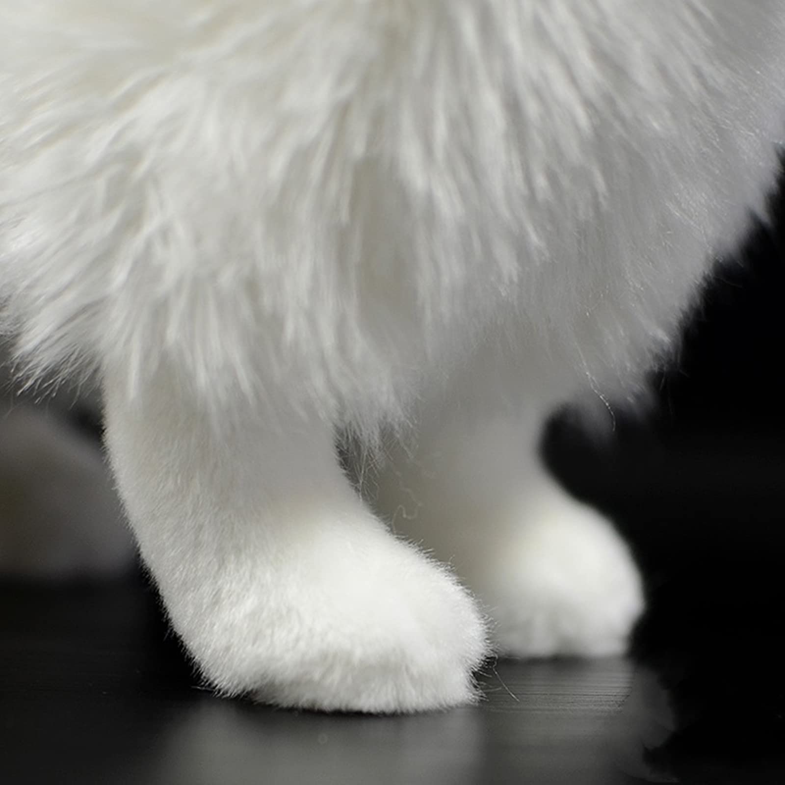 Simulation Samoyed Plush Toy, Standing White Samoyed Pet Dog Stuffed Animal