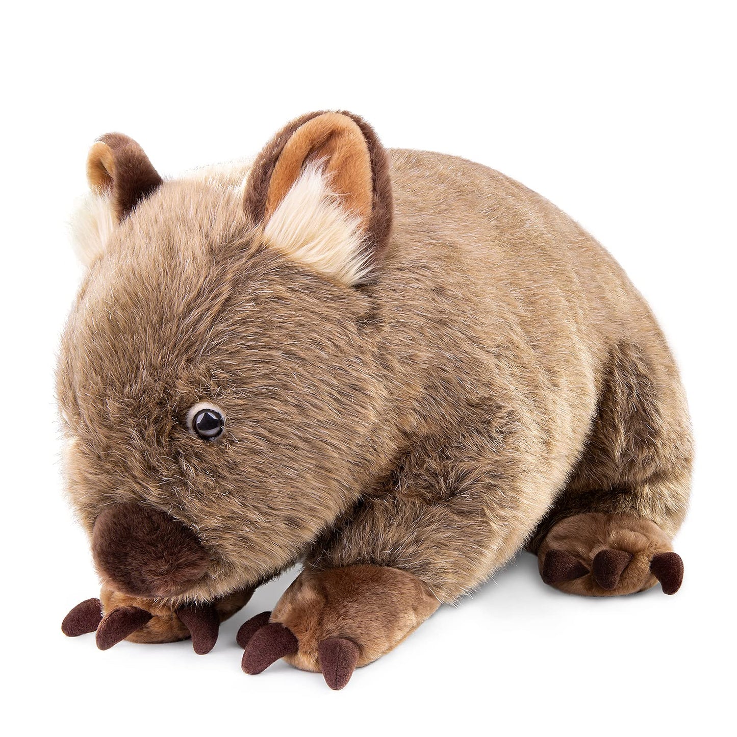 Wombat Plush Toy, Lifelike Wombat Stuffed Animals, Soft Wild Animals Crawling Wombat Stuffed Toys