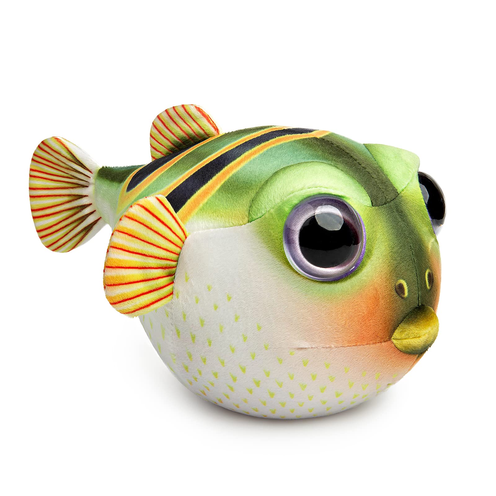 Cute Pufferfish Plush toy, Soft Lifelike 10inch Pink Pufferfish Stuffed Animal