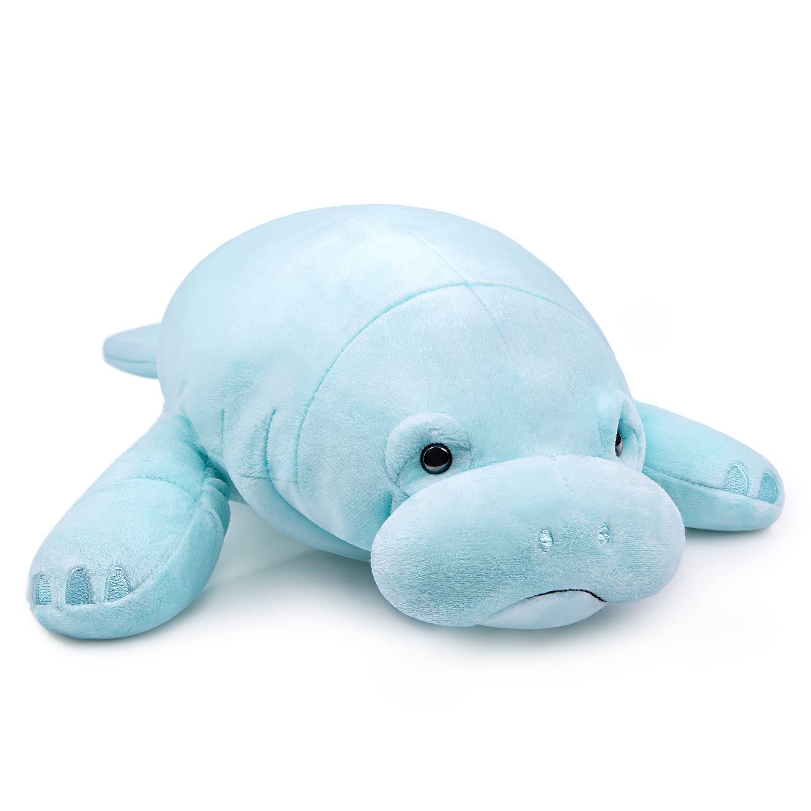 Manatee Plush Toy, Blue Lifelike Manatee Stuffed Animal