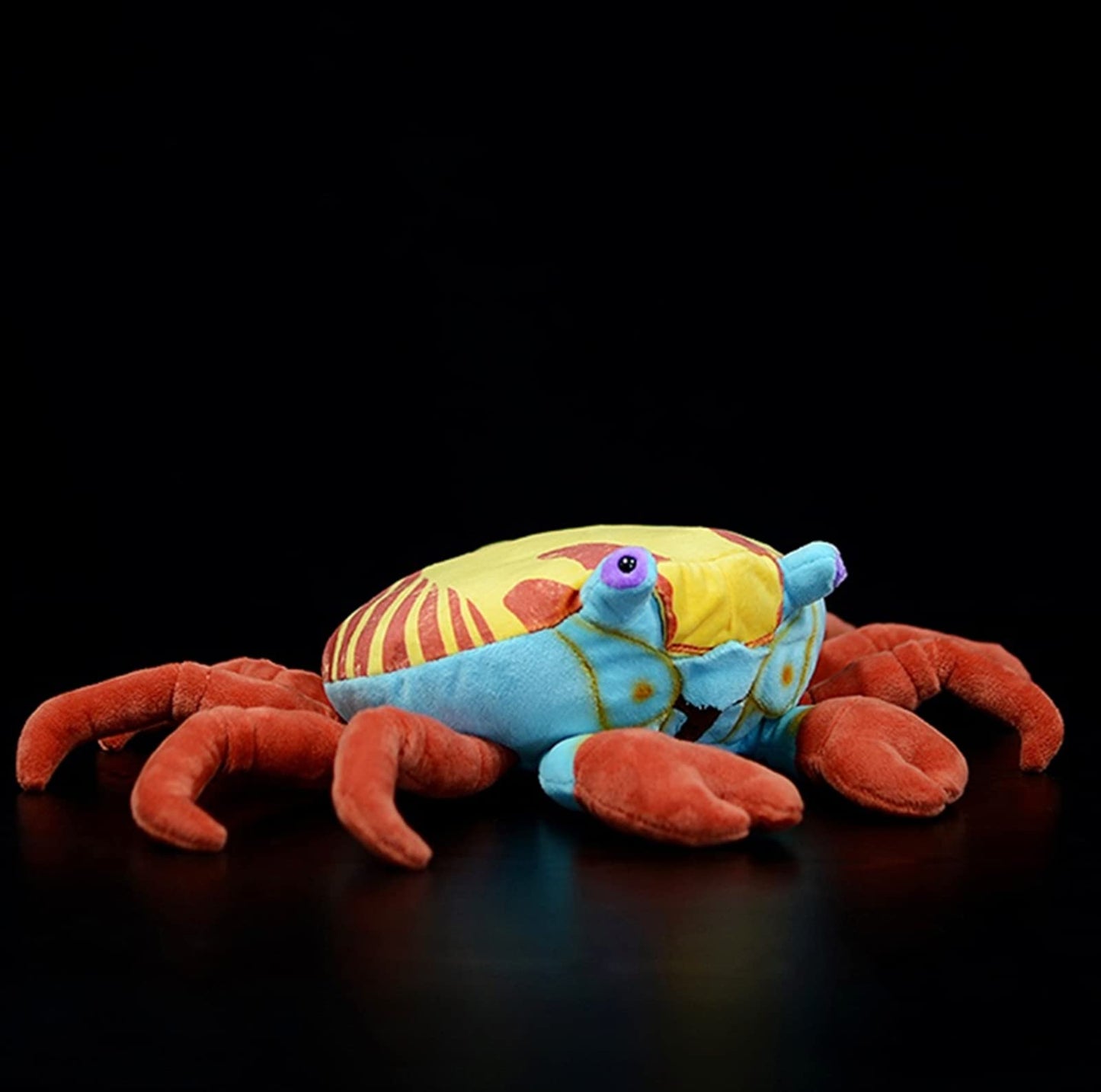 Simulation Red Crab Plush Toy, Lifelike Ocean Redstone Crab Stuffed Animal Cute Plushie Toys